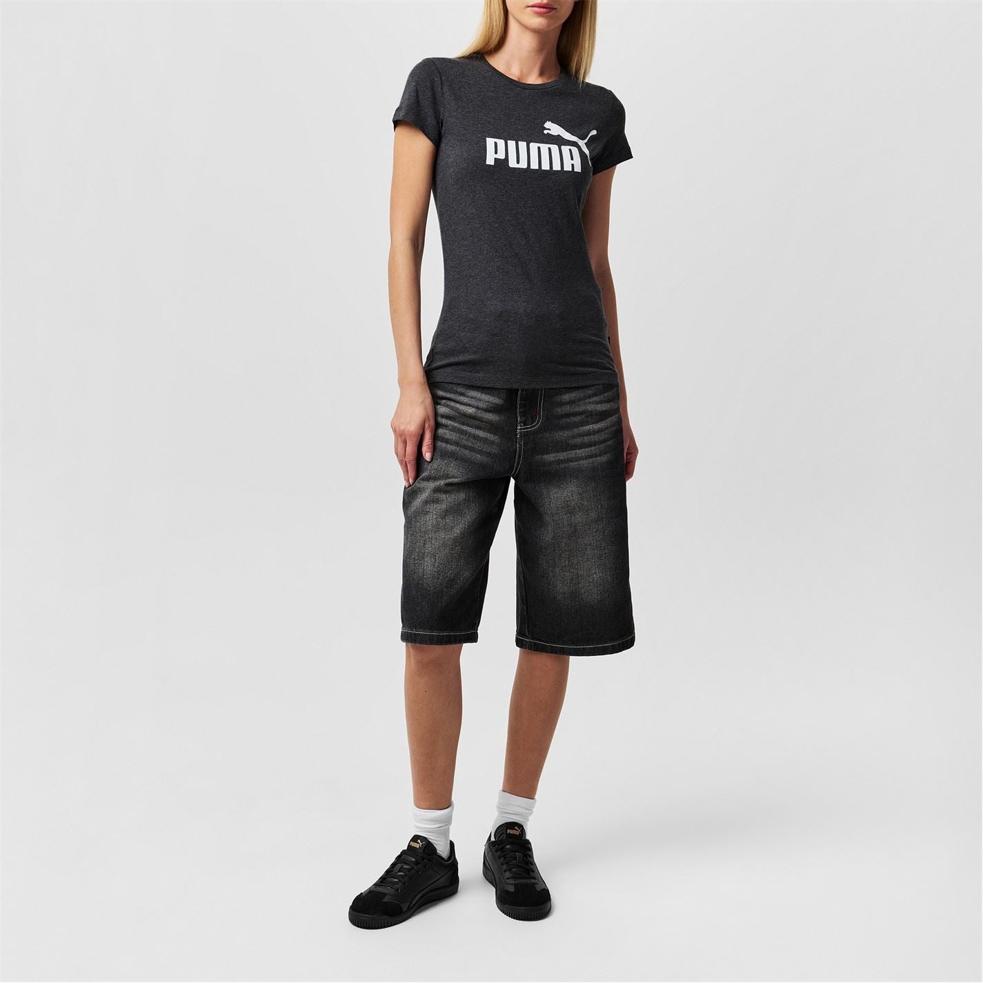Puma Text Graphic Crew Neck Regular Fit T-Shirt