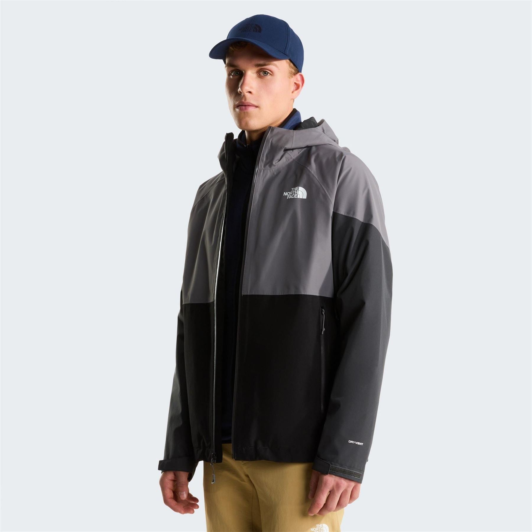 The North Face Hooded Neck Lightning Color Block Rain Jacket