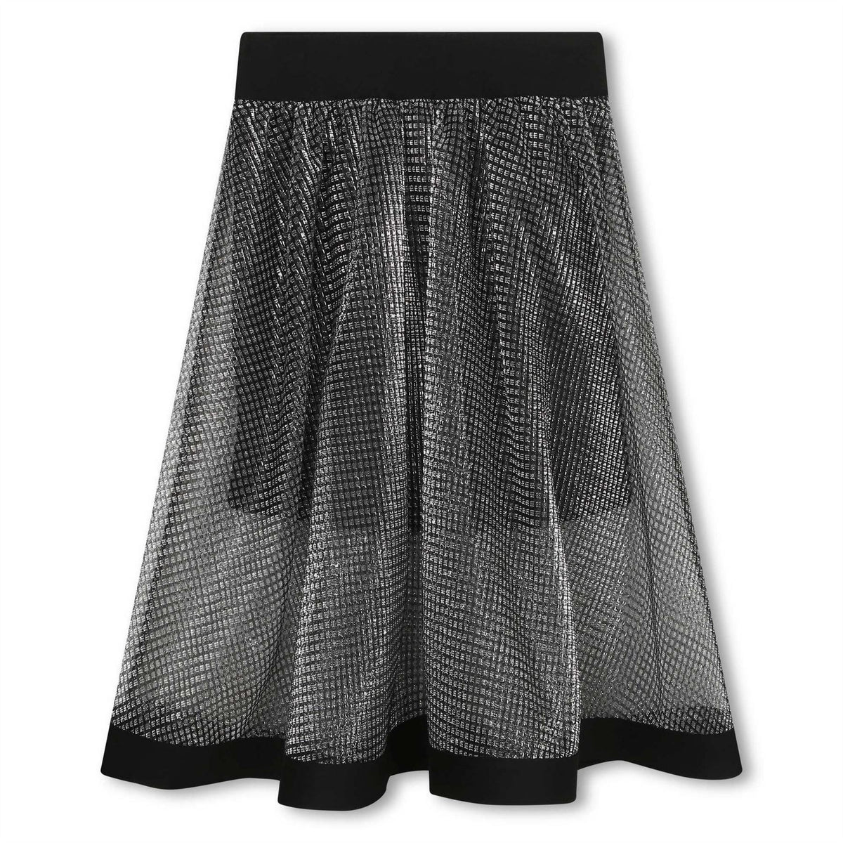 DKNY A Line Mesh Jersey Skirt