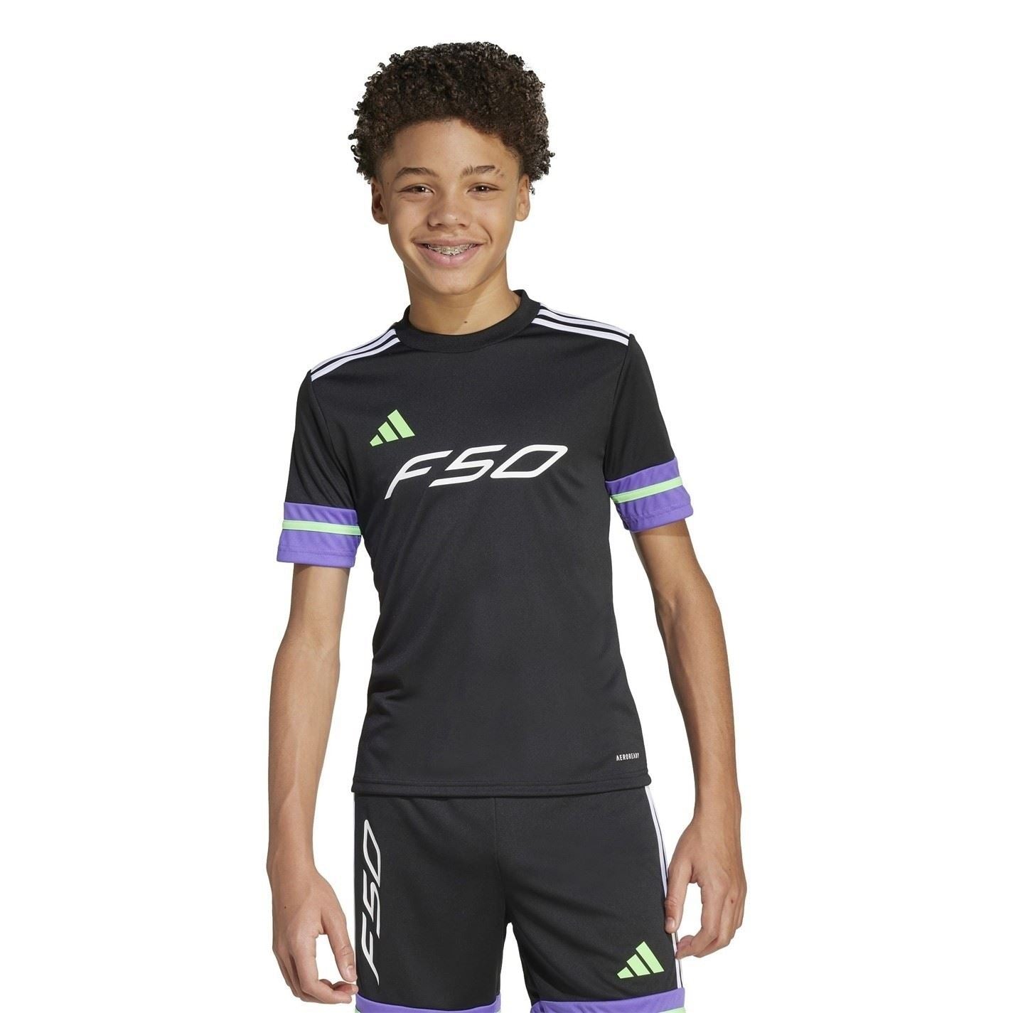 adidas F50 Short Sleeve Training Shirt Juniors