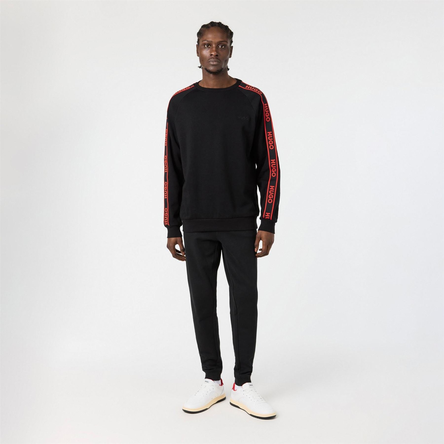 Hugo Liam Crew Neck Raglan Long Sleeve Sweatshirt