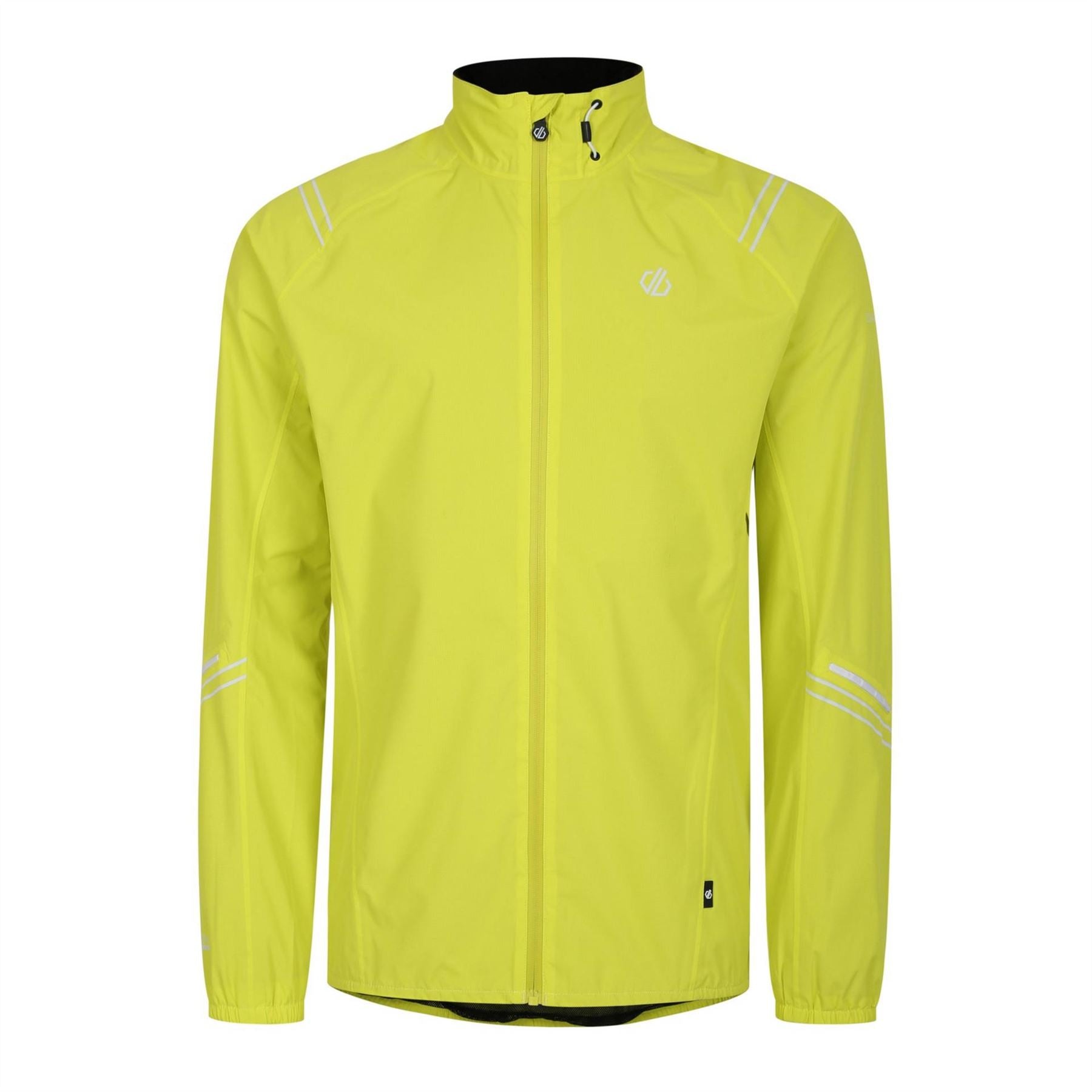 Dare 2b Illumeprojac Solid Patterned Full Zipper Zipped Pocket Rain Jacket
