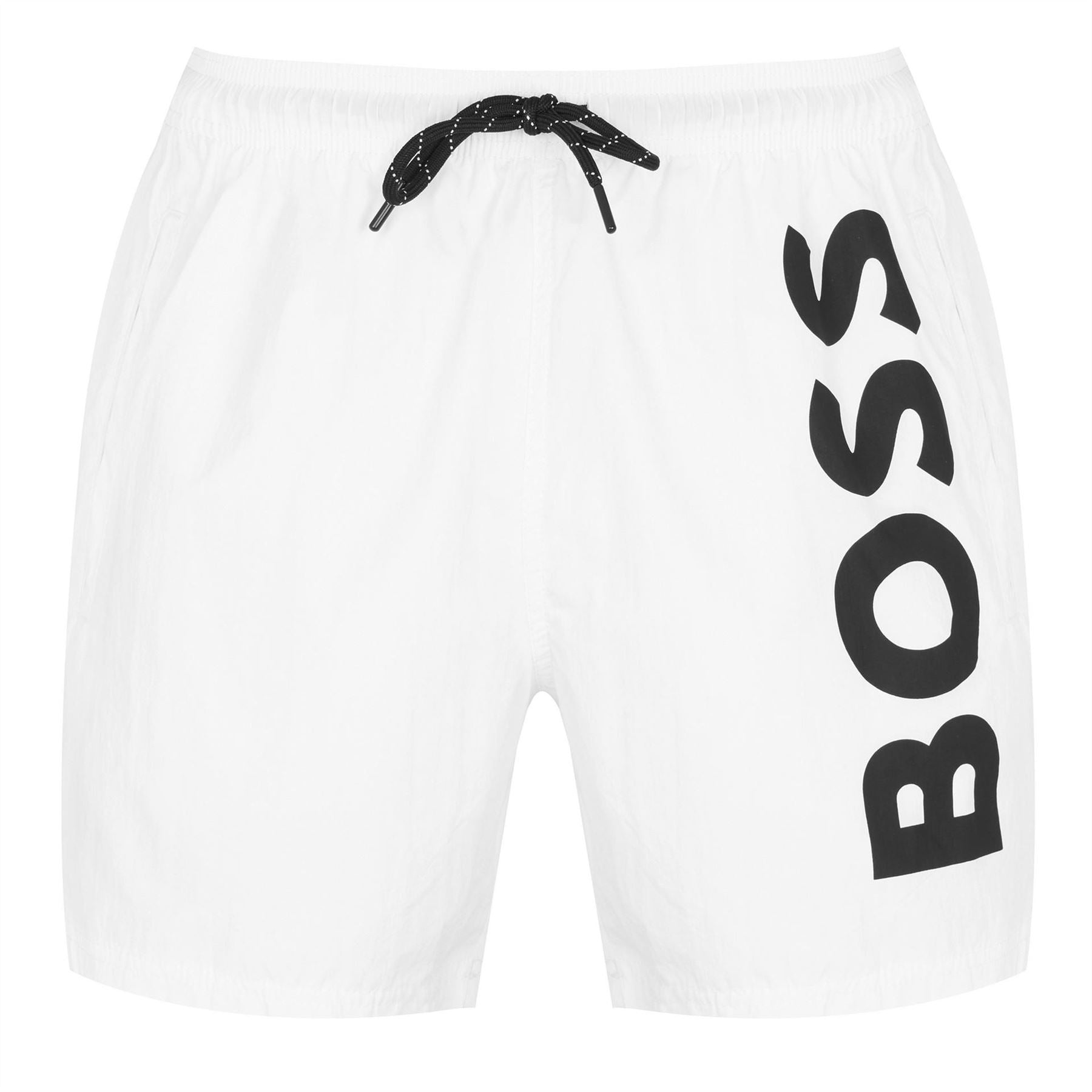 Boss Octopus Swim Shorts With Bold  Branding