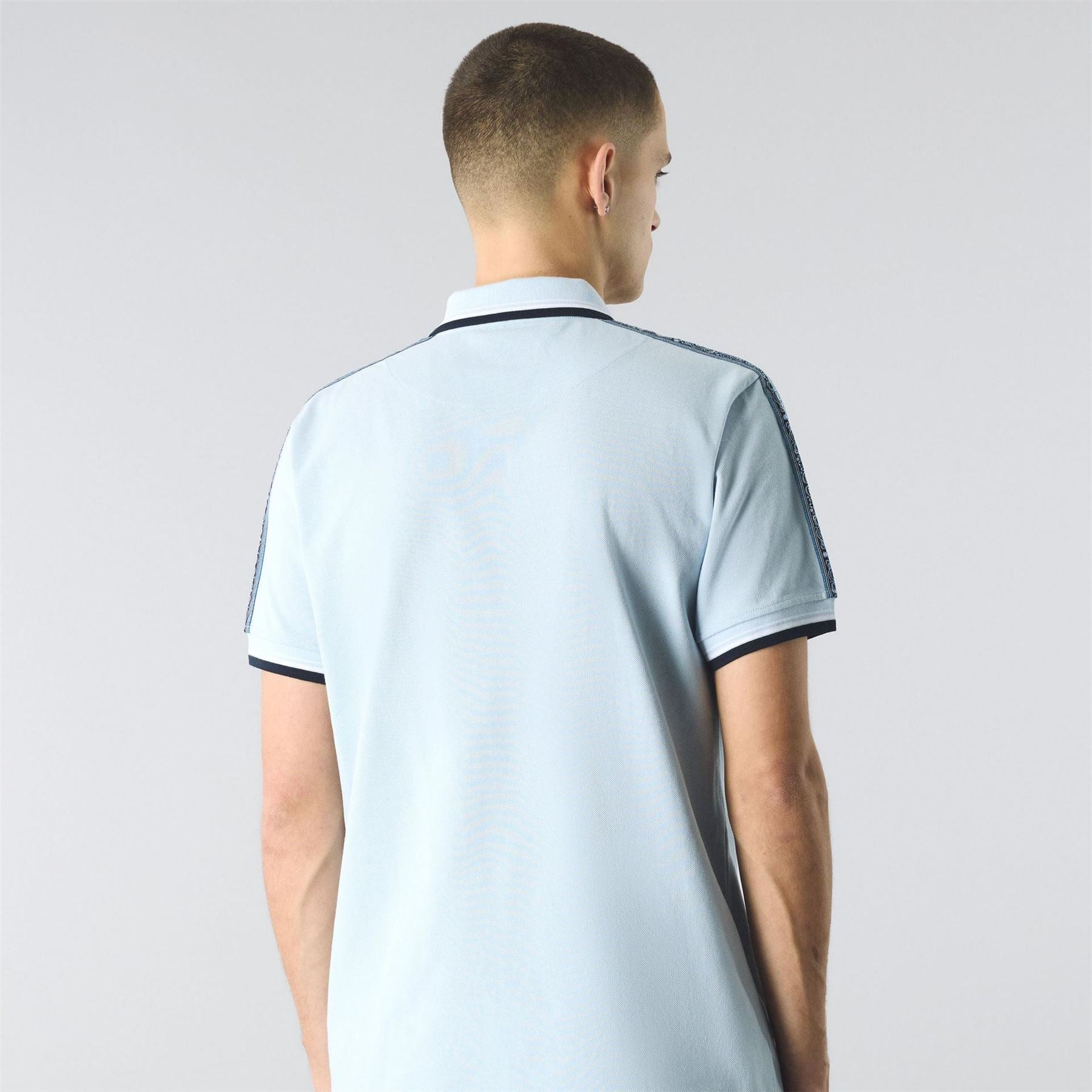 Pretty Green Eclipse Tape Short Sleeve Polo Shirt