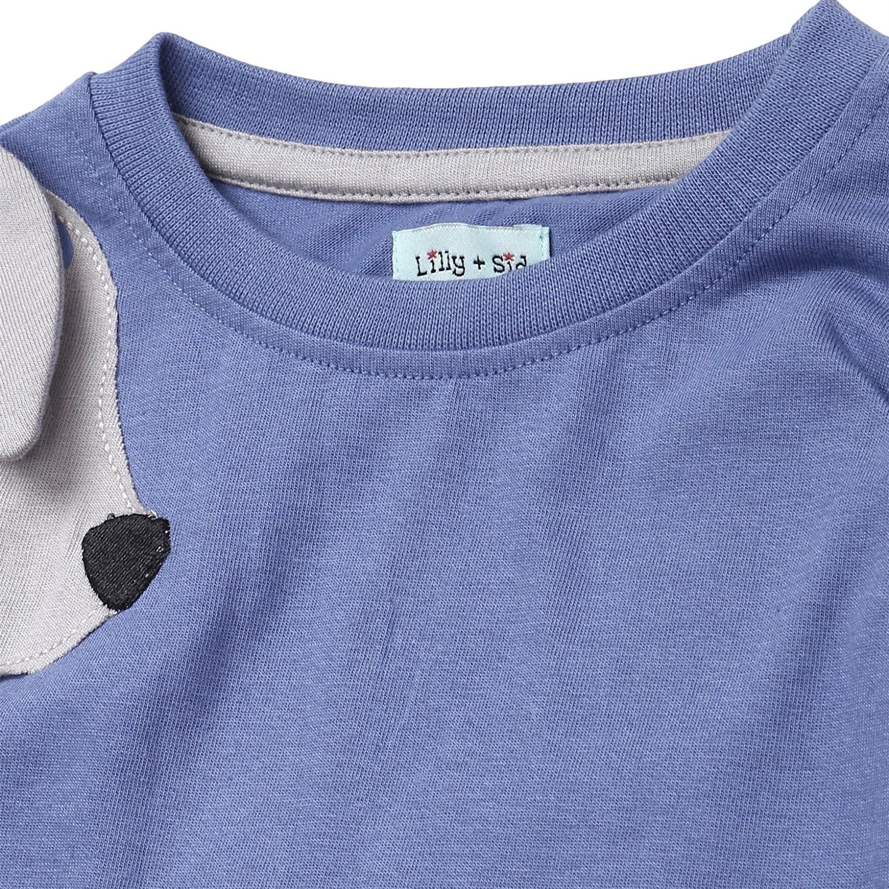 Lilly and Sid Leopard Dog Raglan Sleeve T-Shirt