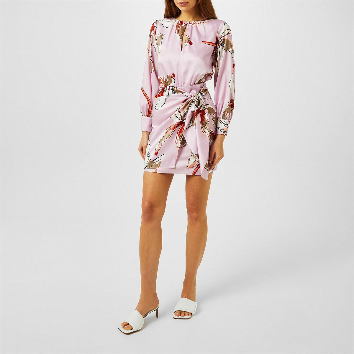 Marella Agre Crew Neck Mini Wrap Dress