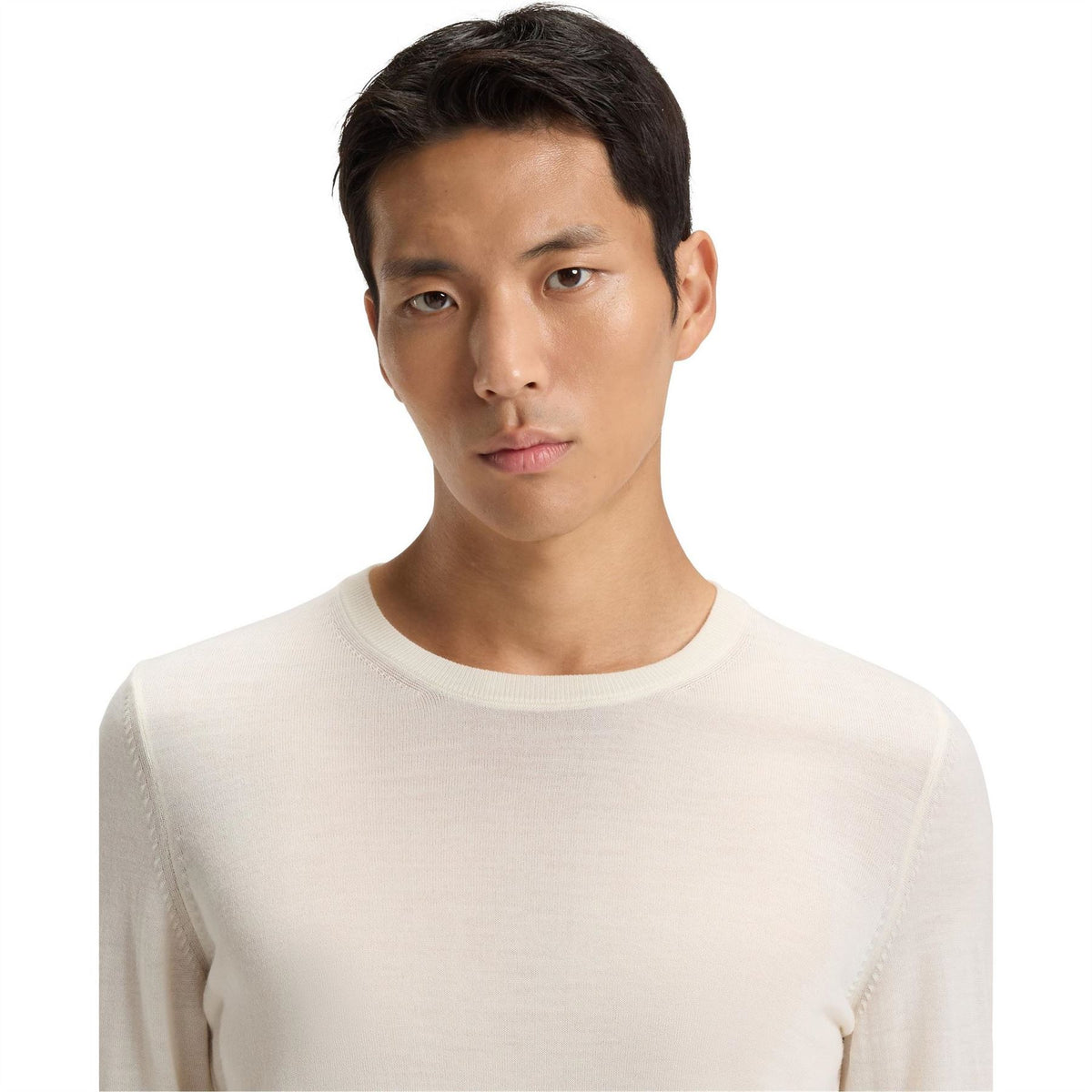 Boss Leno Knit Jumper, Soft Virgin Wool