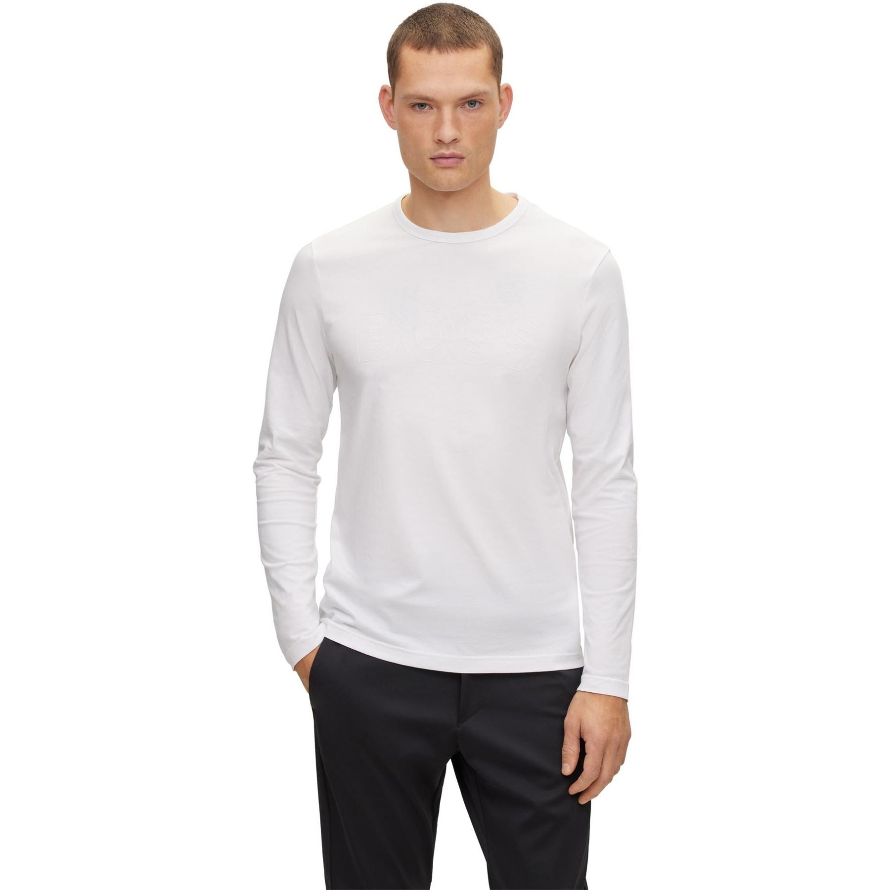 Boss Crew Neck Long Sleeve Regular Fit T-Shirt