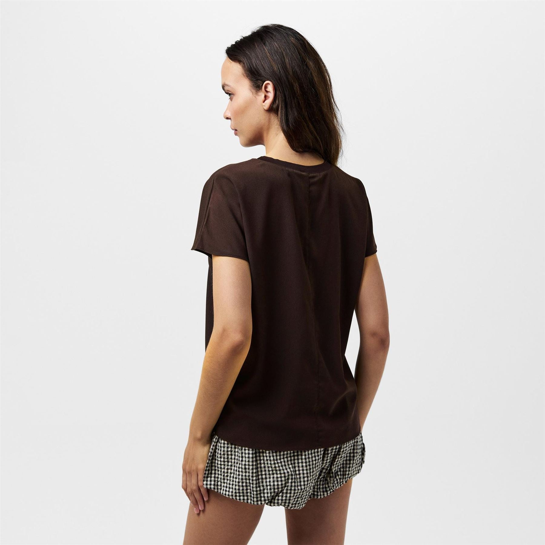 French Connection Crepe Crew Neck Regular Fit T-Shirt