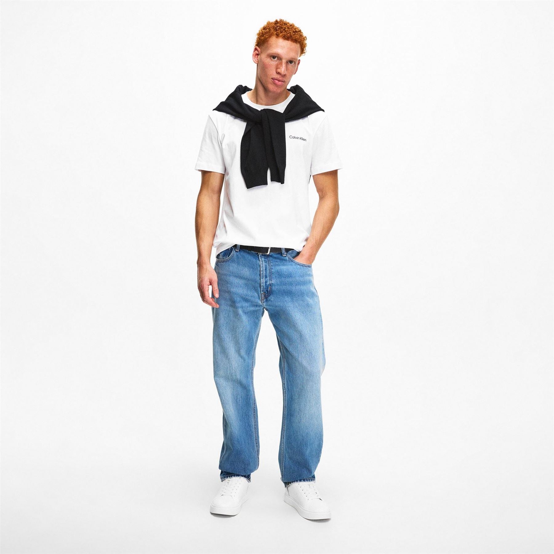 Calvin Klein Classic Cup Logo Print Low Top Sneakers