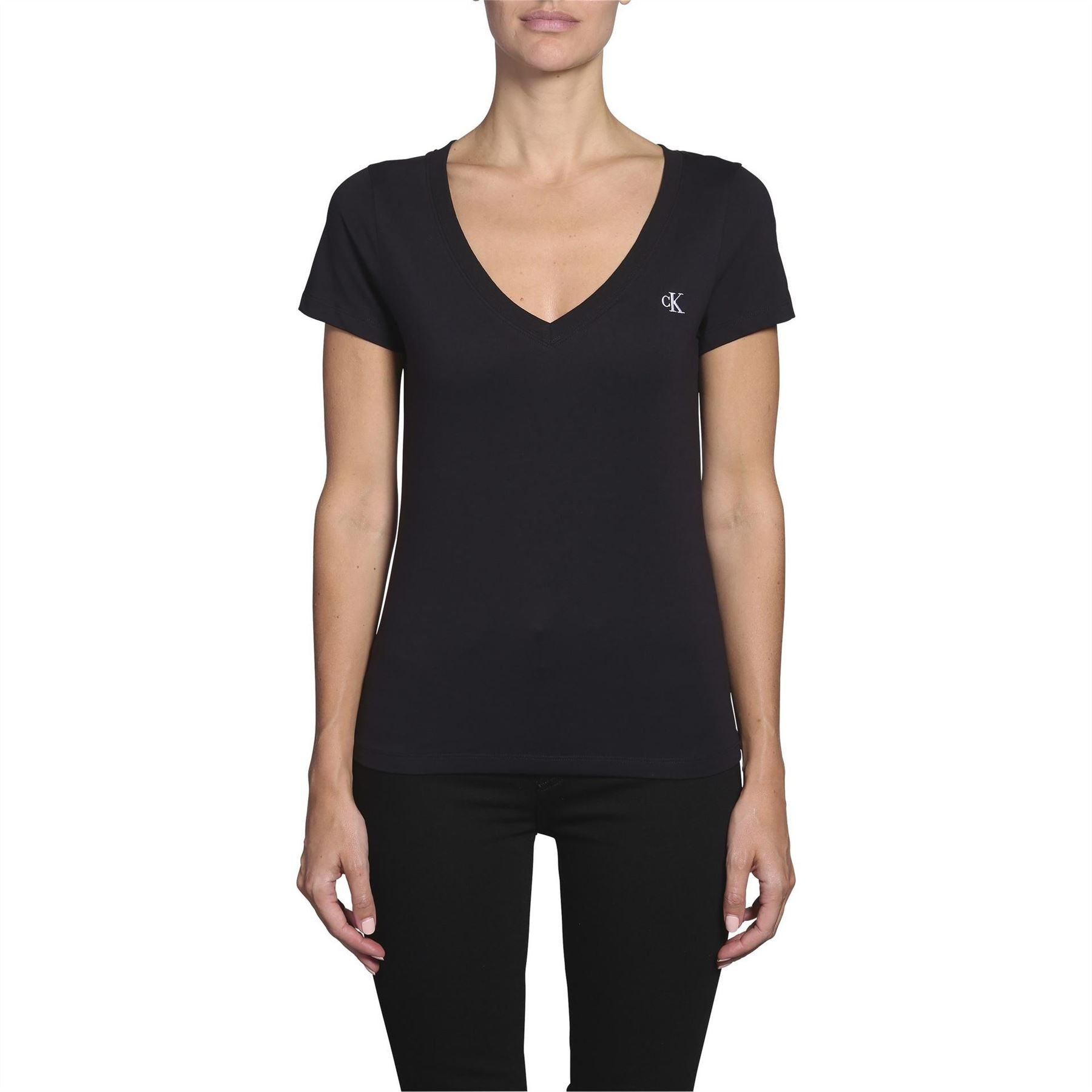 Calvin Klein Jeans Stretch V Neck T-Shirt