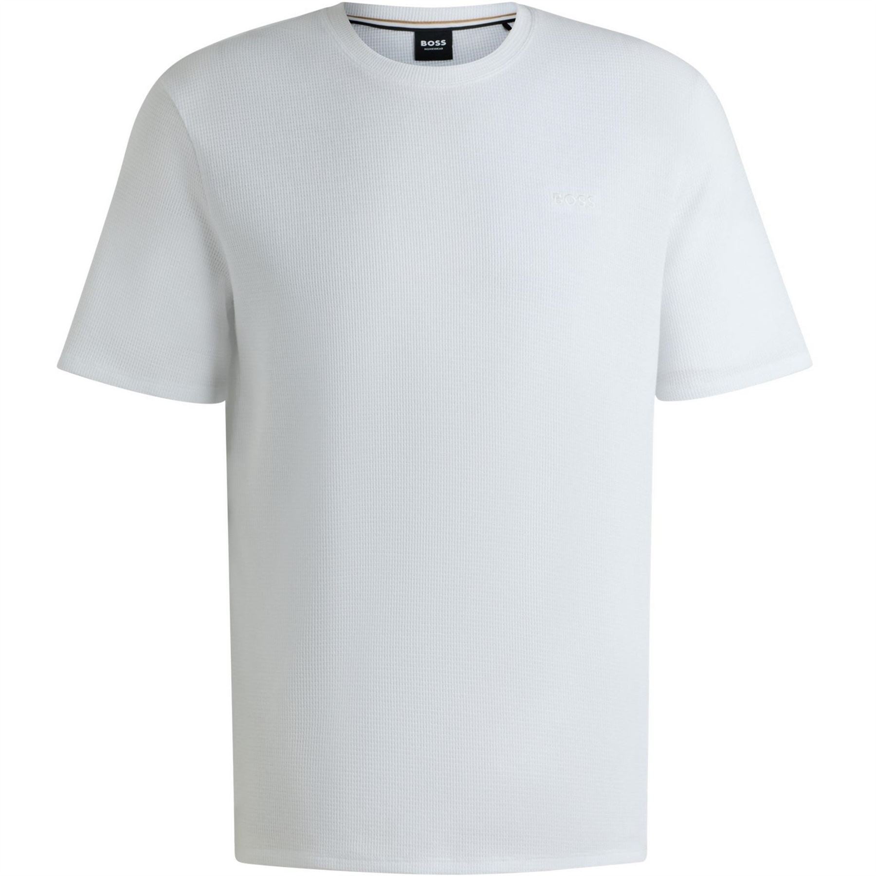 Boss BOSS Bodywear Waffle T Shirt with Structured Design