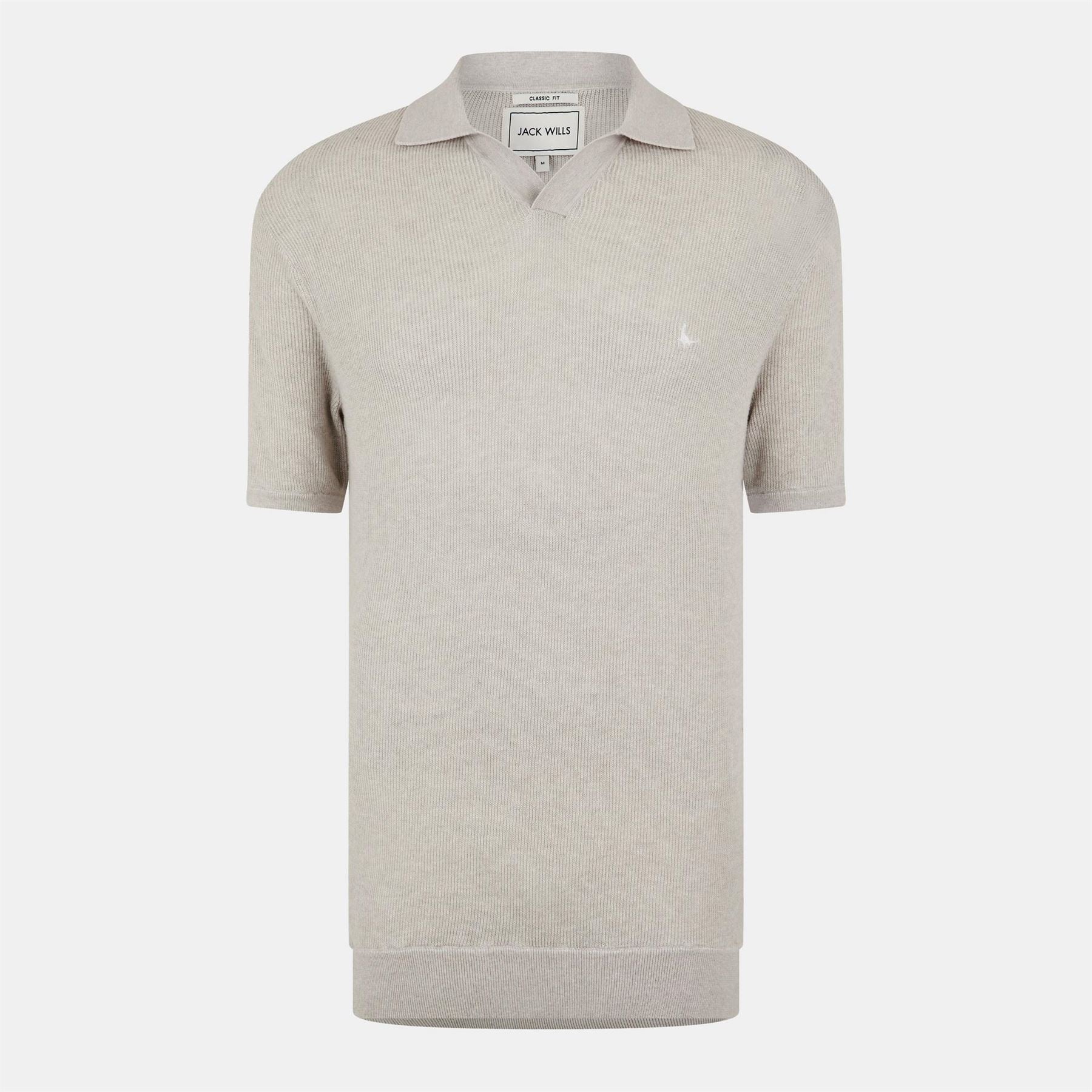 Jack Wills Ottoman Knit Short Sleeve Polo Shirt