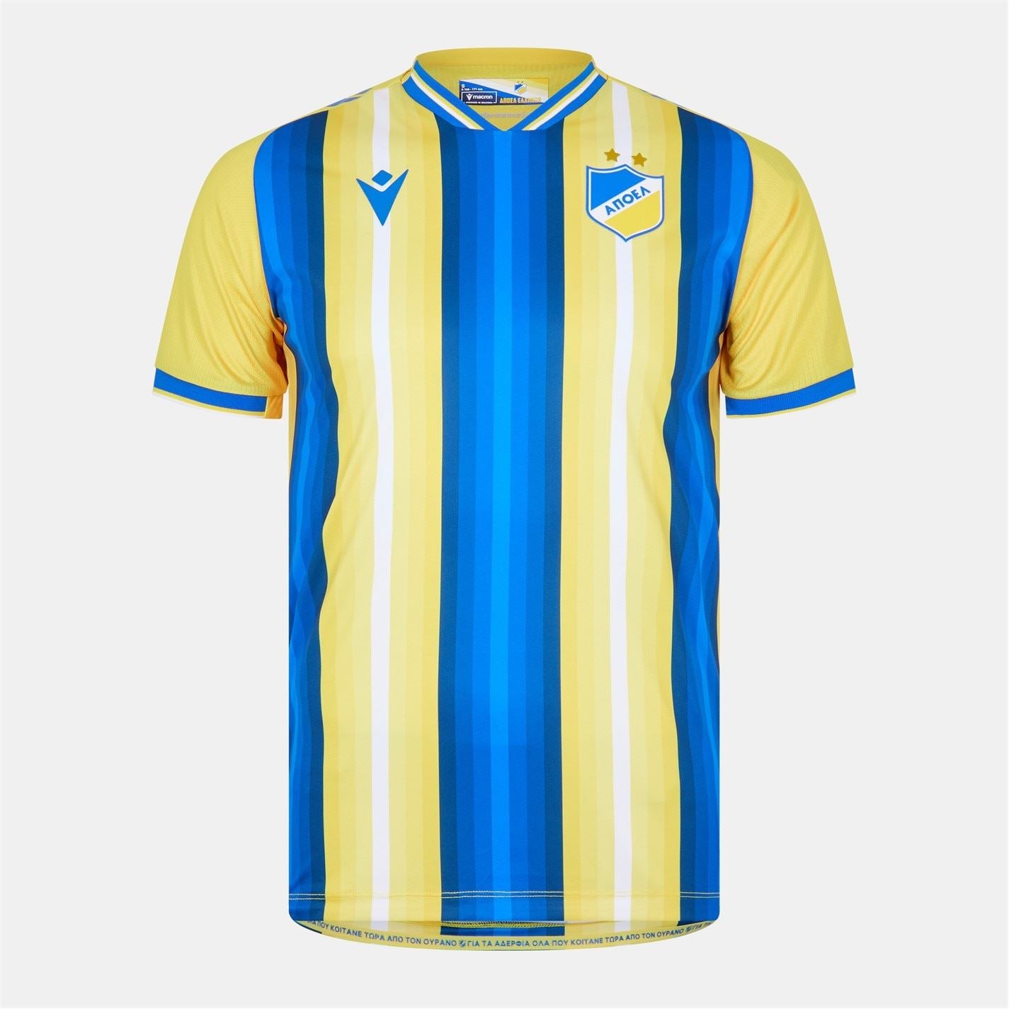 Macron Apoel Home Shirt 2023 2024 Adults