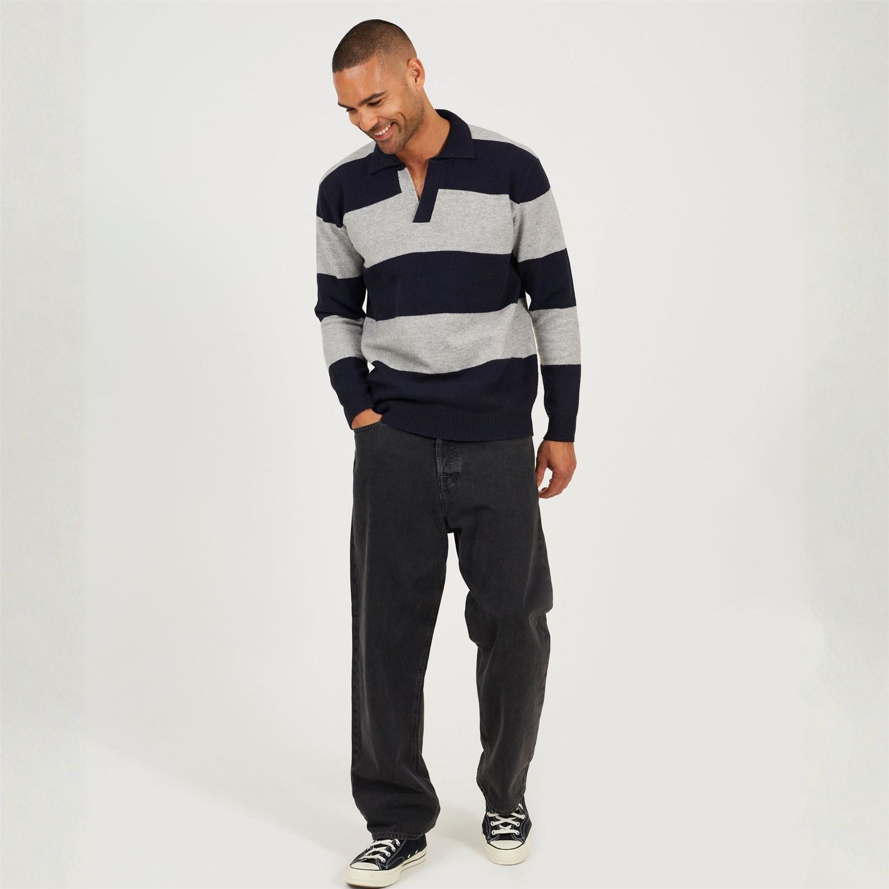 Brave Soul Knitted V Neck Jumper