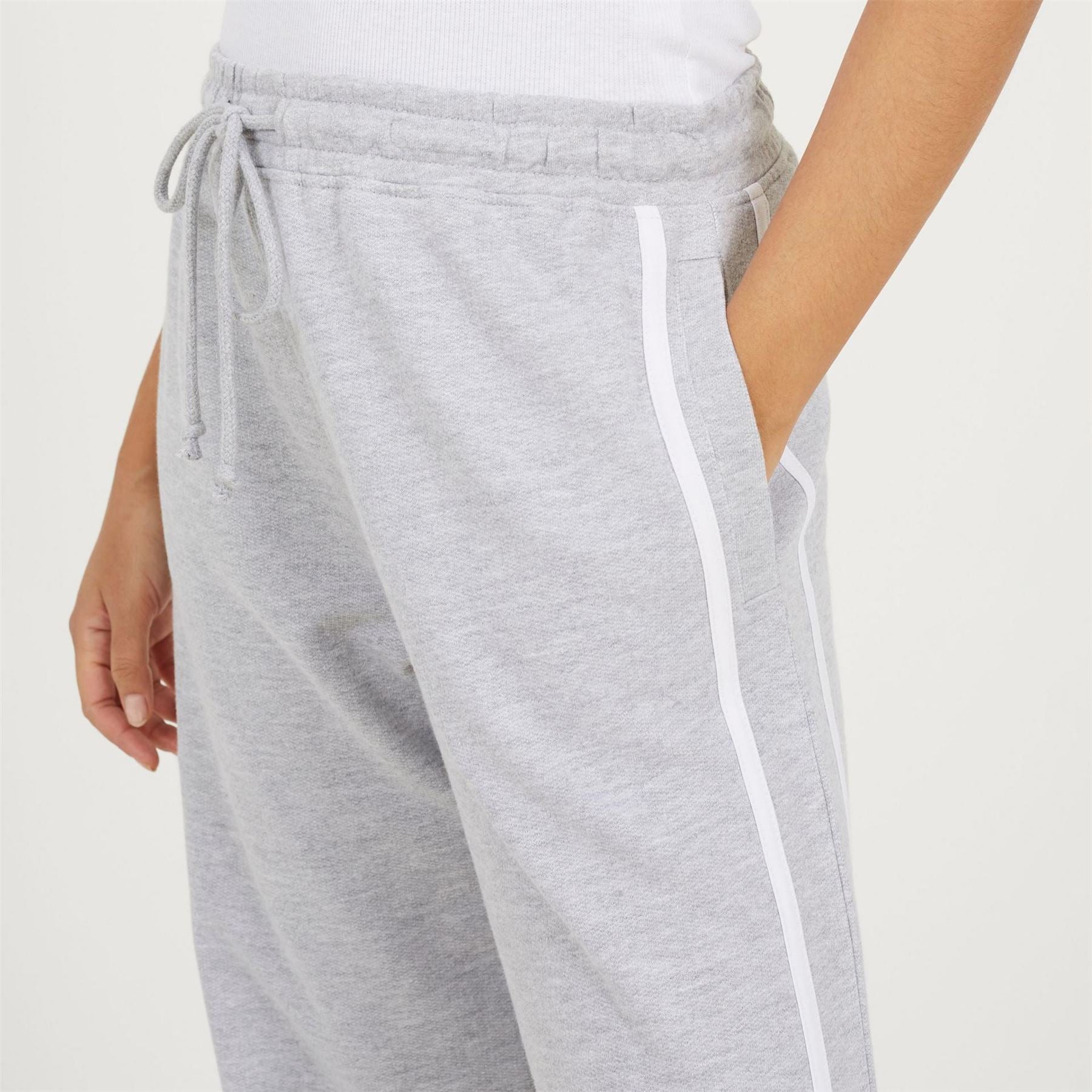 Brave Soul Womens Wide Leg Jogger With Side Stripe Detail