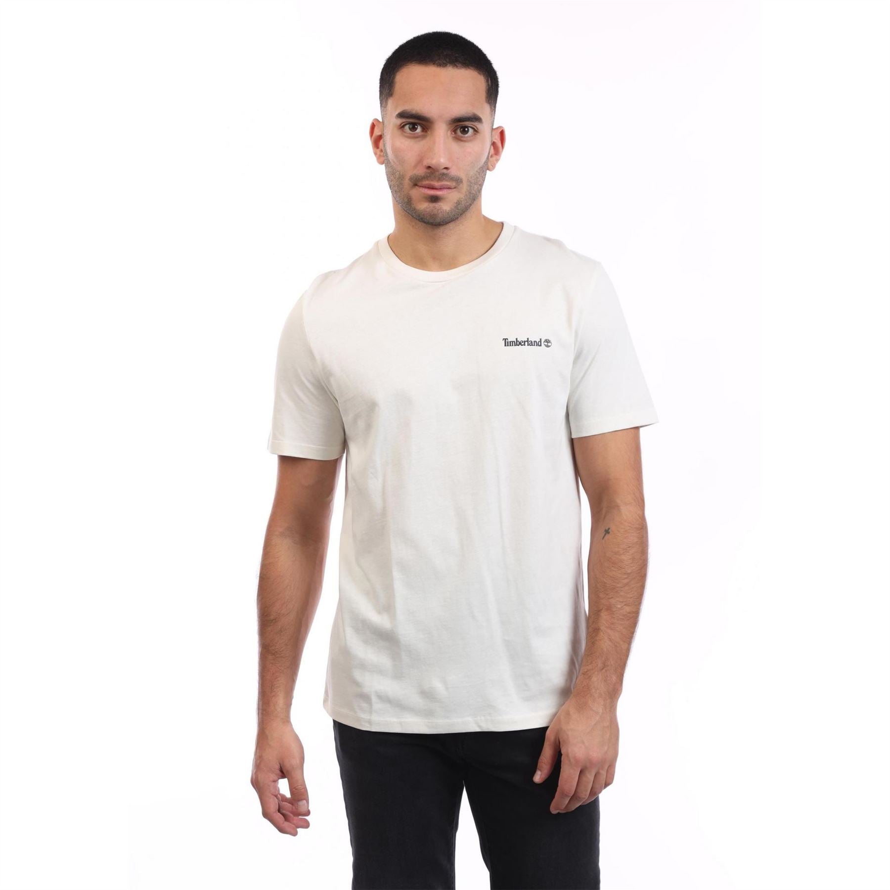 Timberland Small Linear Logo Print T Shirt