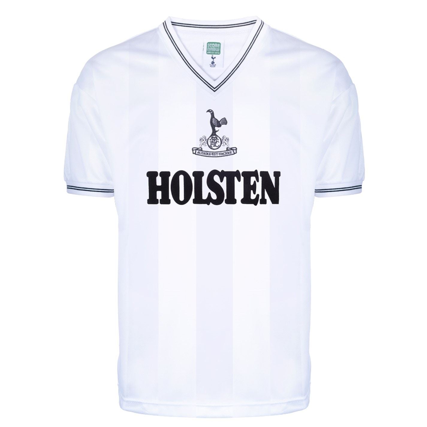 Score Draw Tottenham Hotspur 1983 Retro Home Shirt Adults