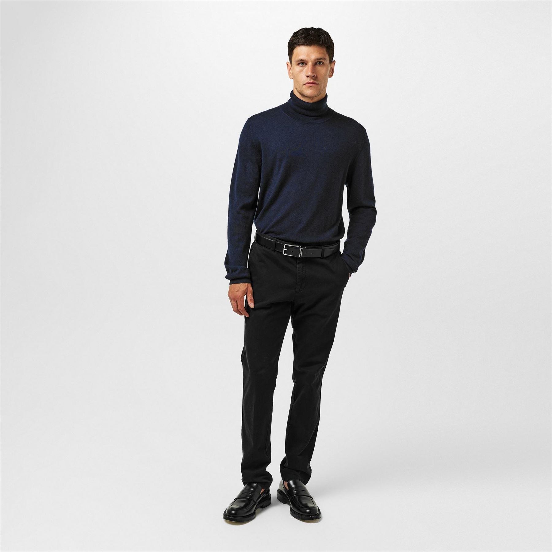 Boss Soft Leather Pin Buckle Belt