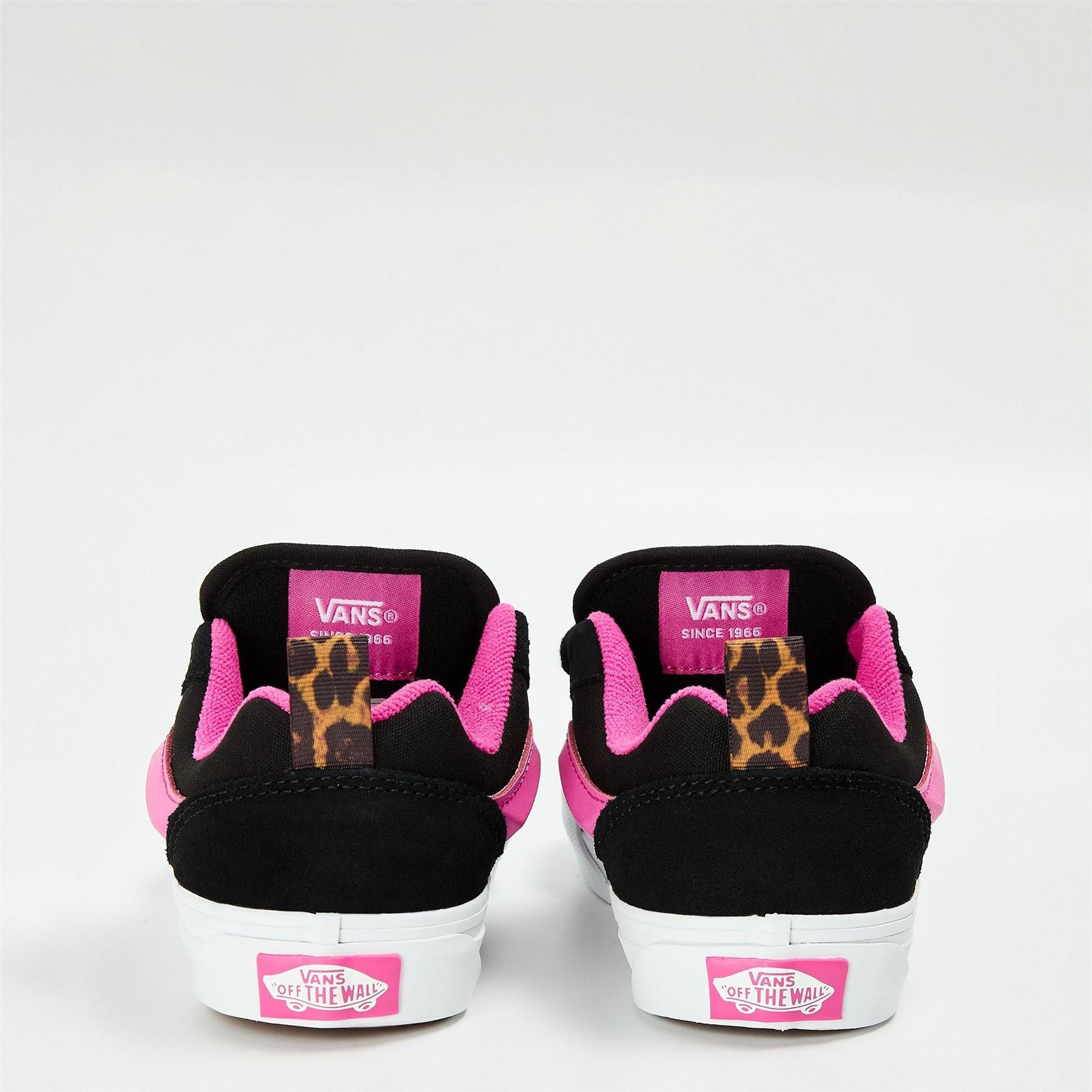 Vans Kids Knu Skool Leopard Pop Black Multi Canvasas Trainers