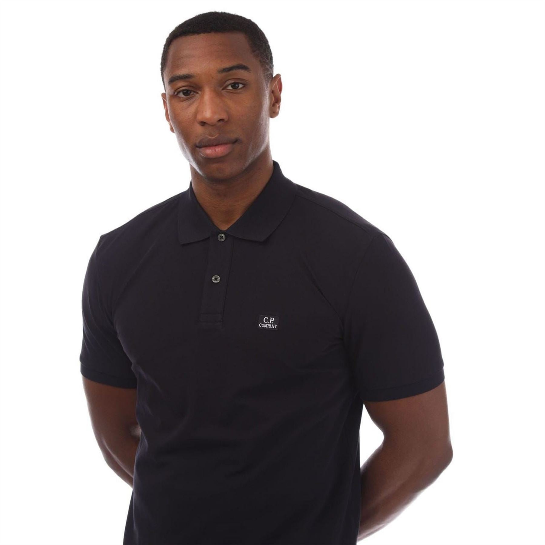 CP Company Piquet Logo Polo Shirt