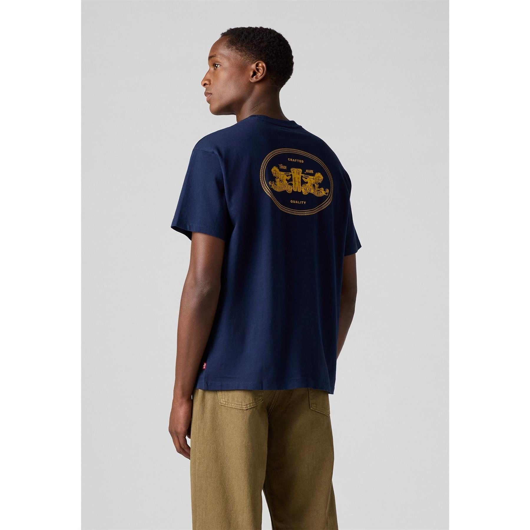Levis Bold Logo Crew Neck Short Sleeve Jersey T-Shirt