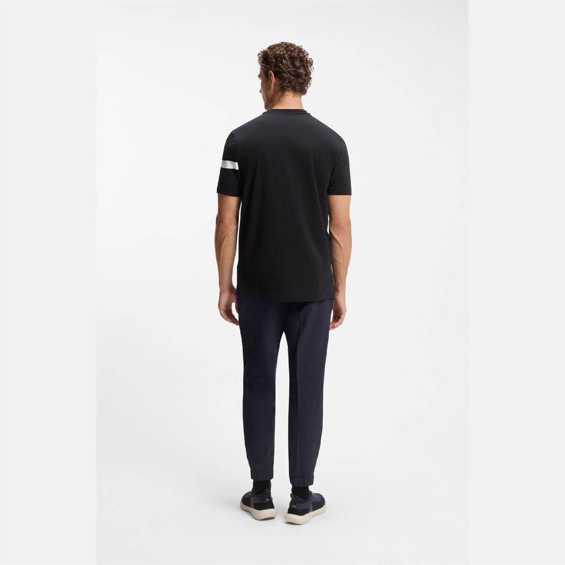 Boss Fit T-Shirt With Logo Stripe