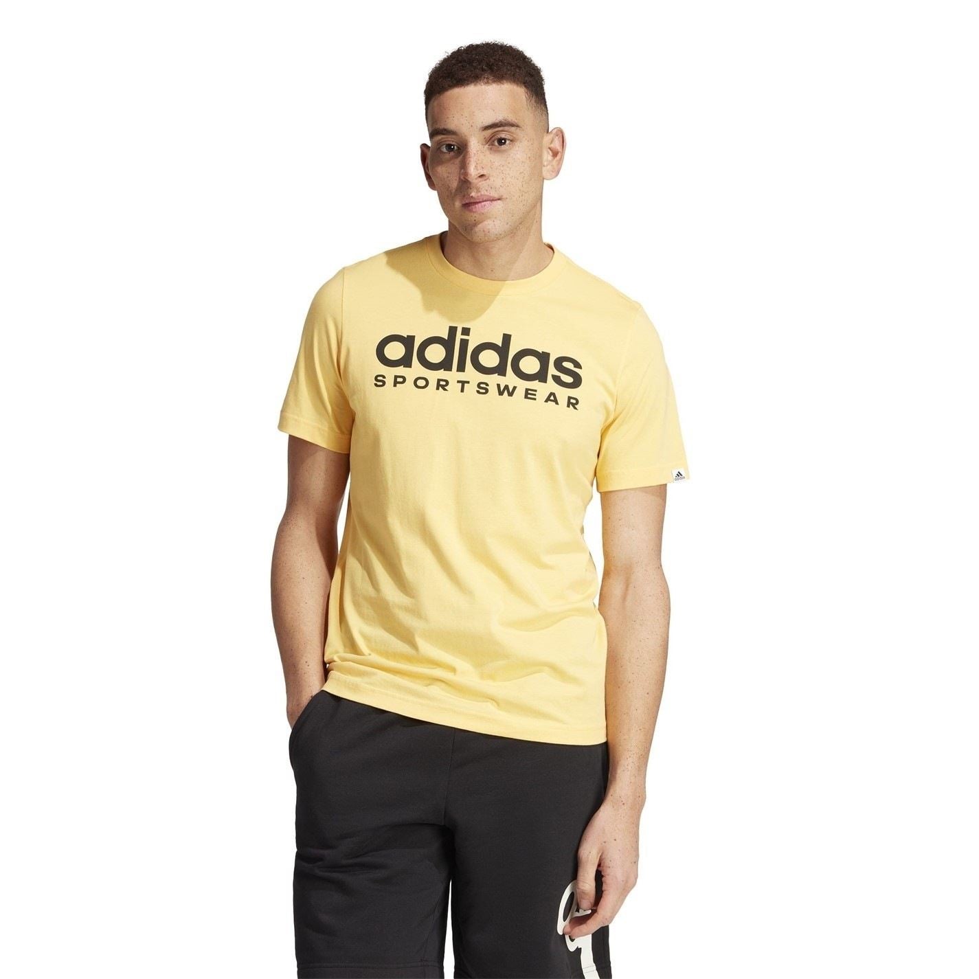 adidas Mens Essentials Single Jersey Logo T-Shirt