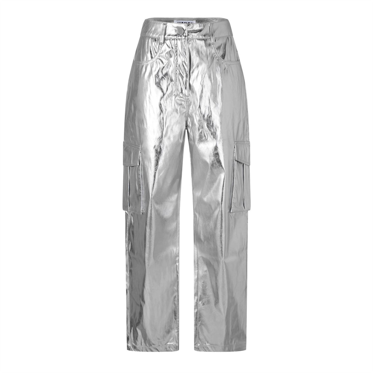 AmyLynn Mlc Uly Metallic Plaque Straight Cargo Pants