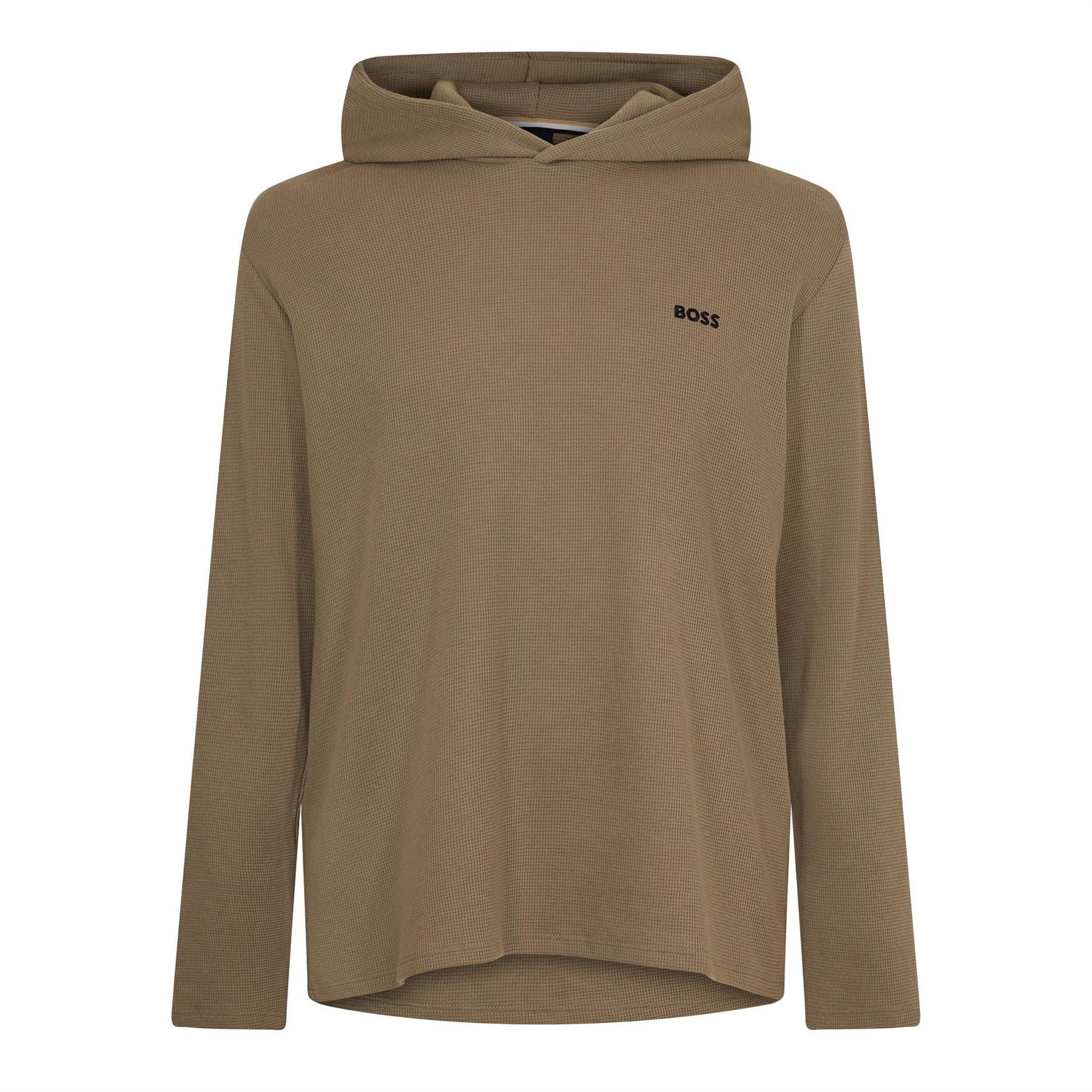 Boss BOSS Bodywear Waffle Loungewear Hoodie with Logo Detail