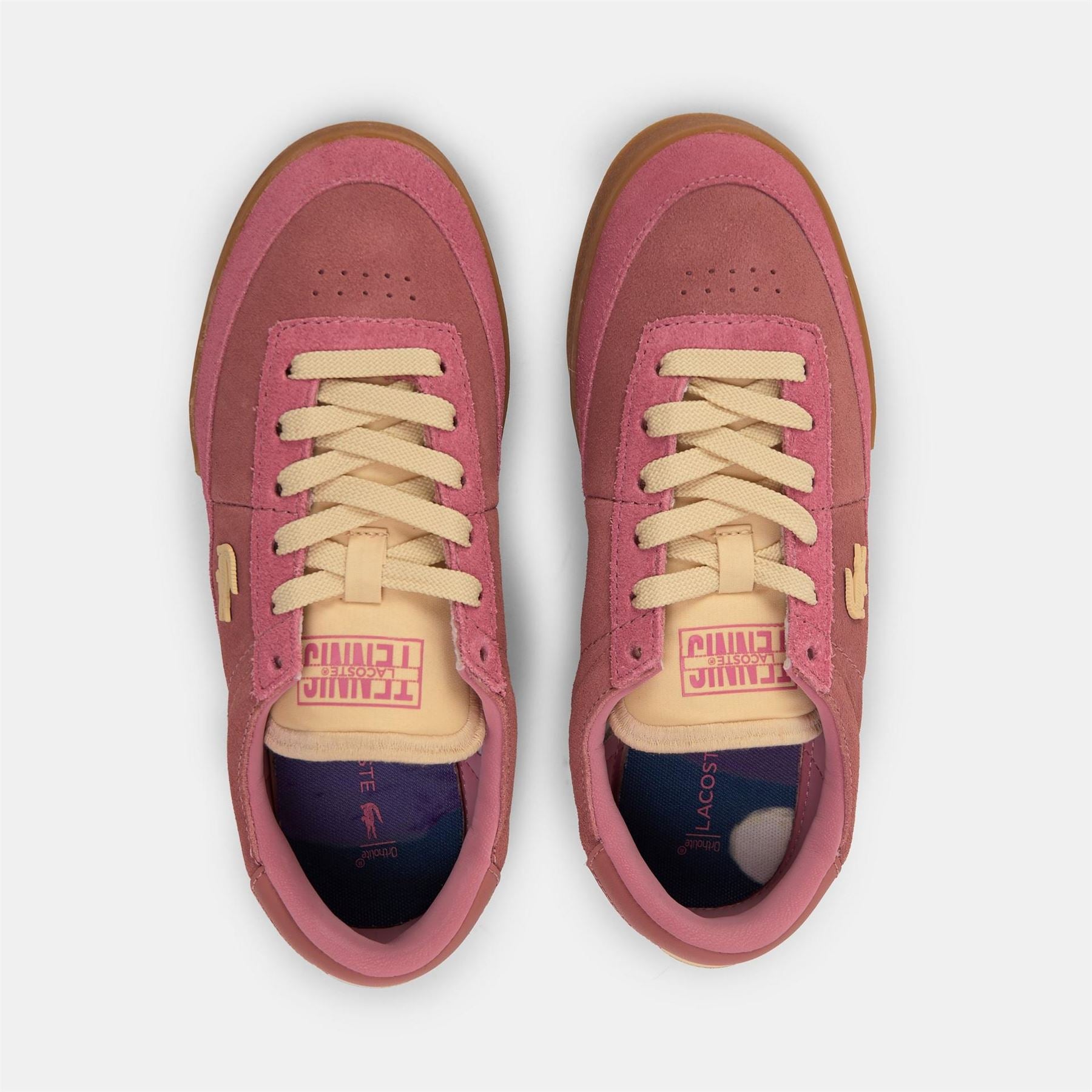 Lacoste Aura Crocodile Print Low Top Sneakers