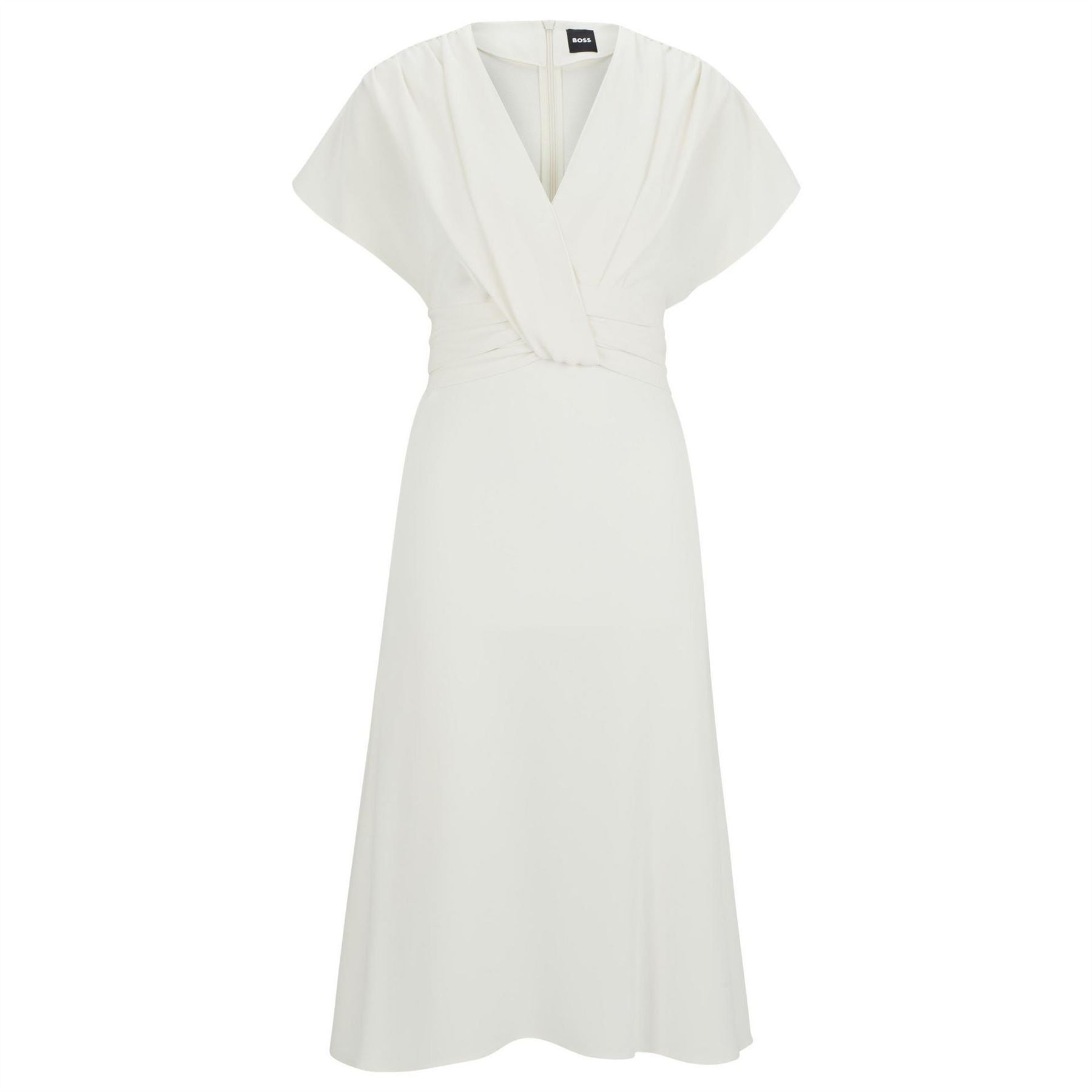 Boss Debasa2 V-Neck Short Sleeve Midi Wrap Dress