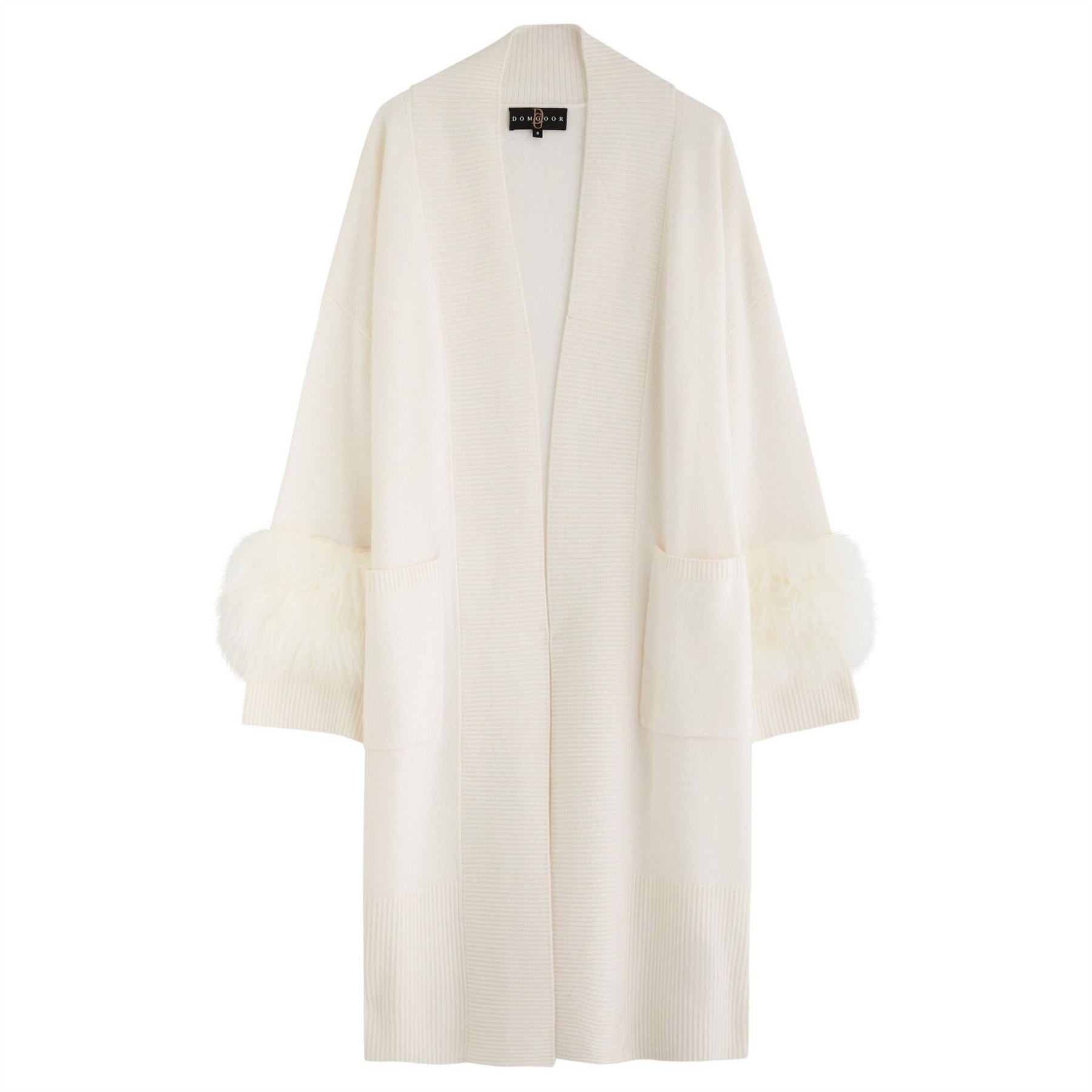 Dom Goor Ls Shearling Trim Cardigan