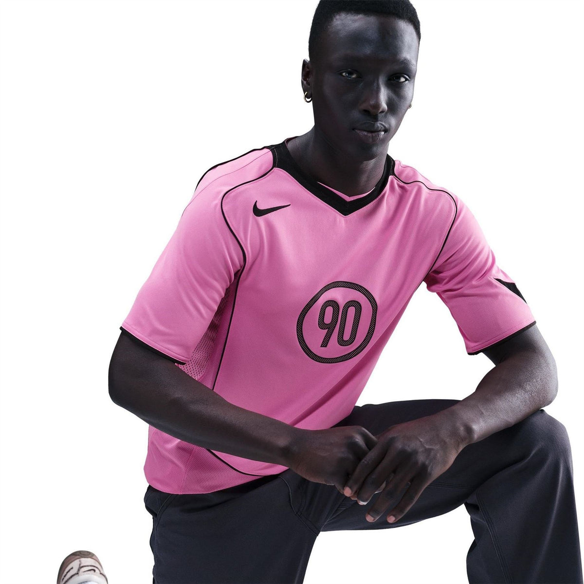 Nike T90 Energy V-Neck Raglan Short Sleeve Jersey