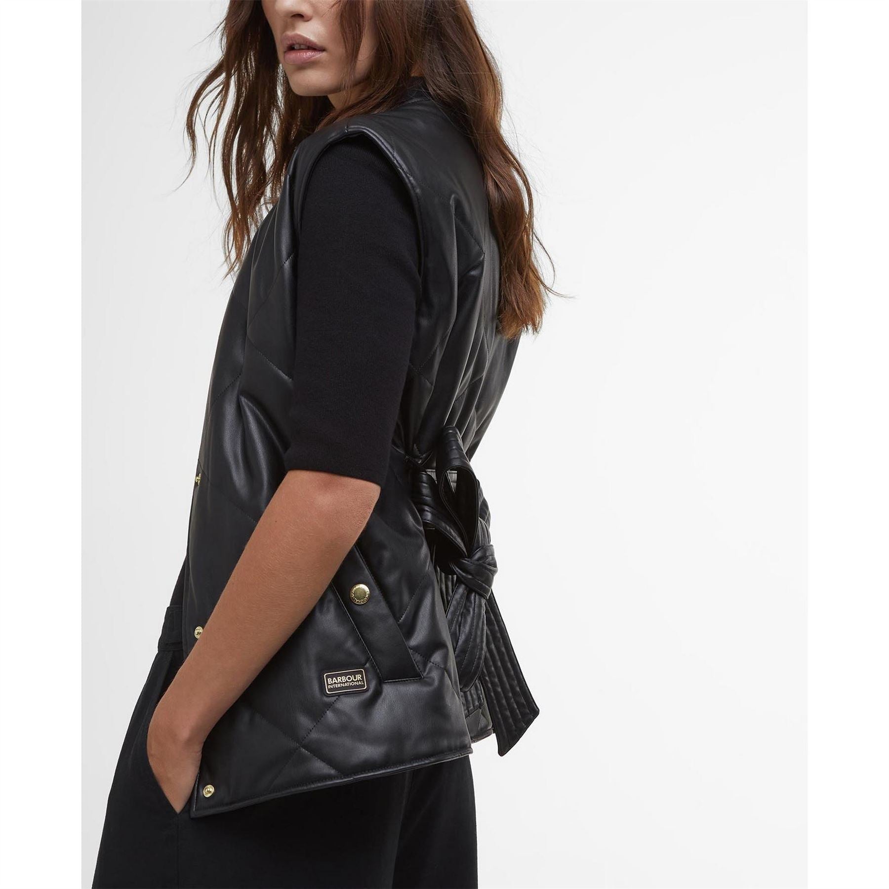 Barbour International Leather Gilet