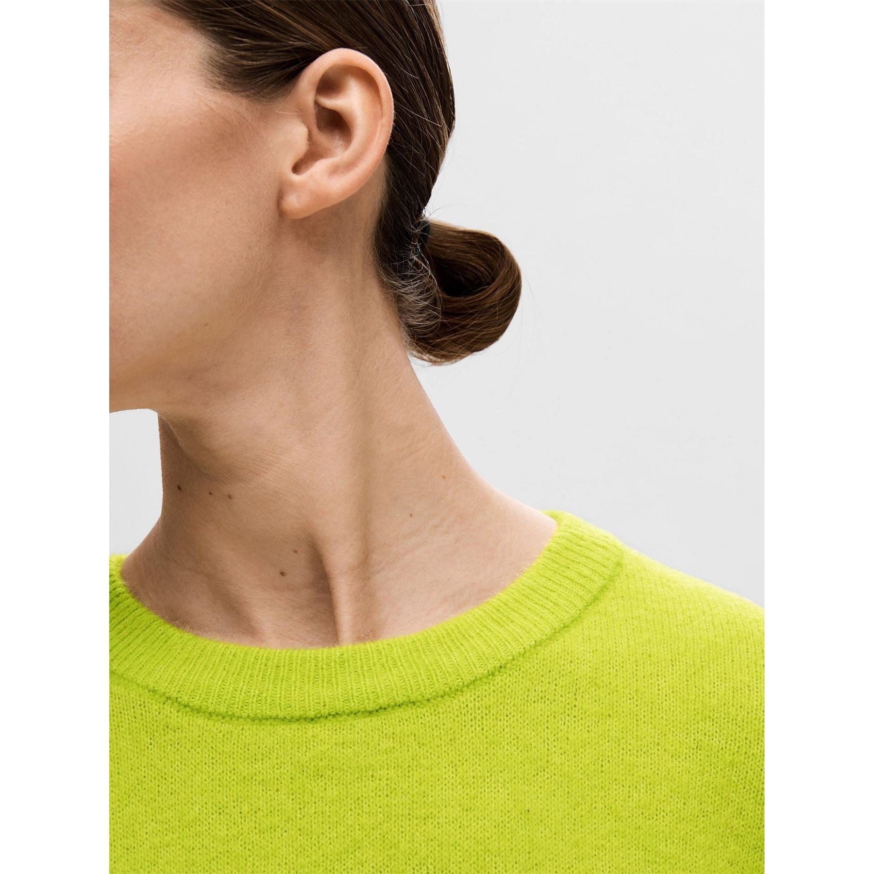 Selected Femme Maline Knit Relaxed Fit Crew Neck Sweater