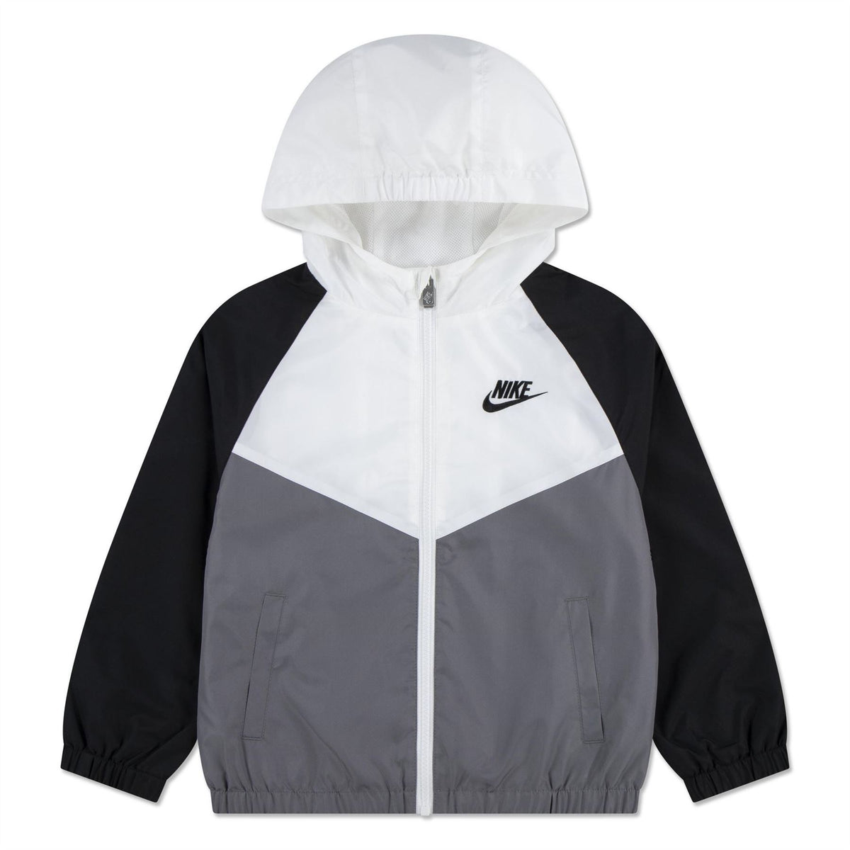 Nike Chevron Patterned Hooded Windbreaker with Side Pocket
