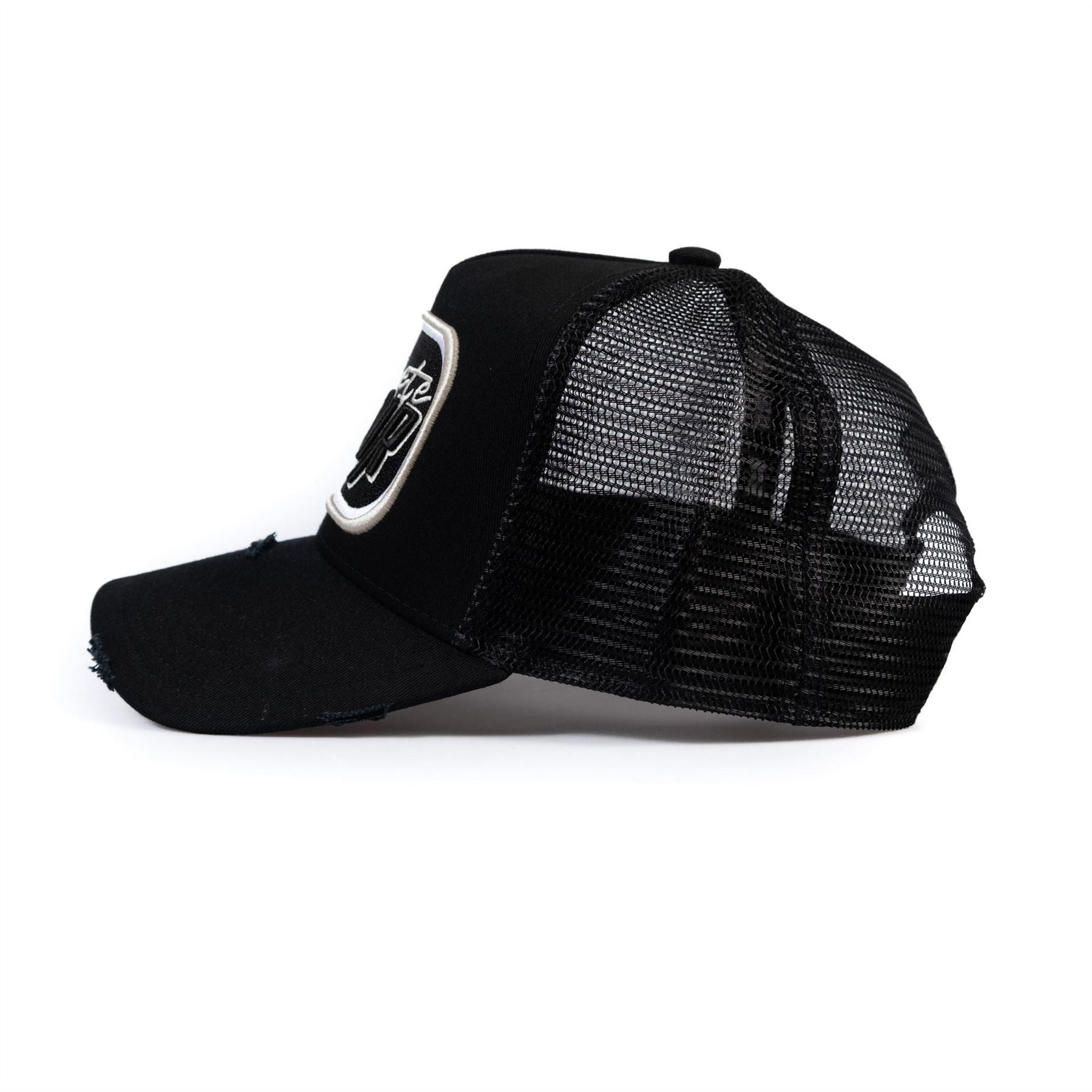 Societe Noir Logo Embroidered Trucker Cap