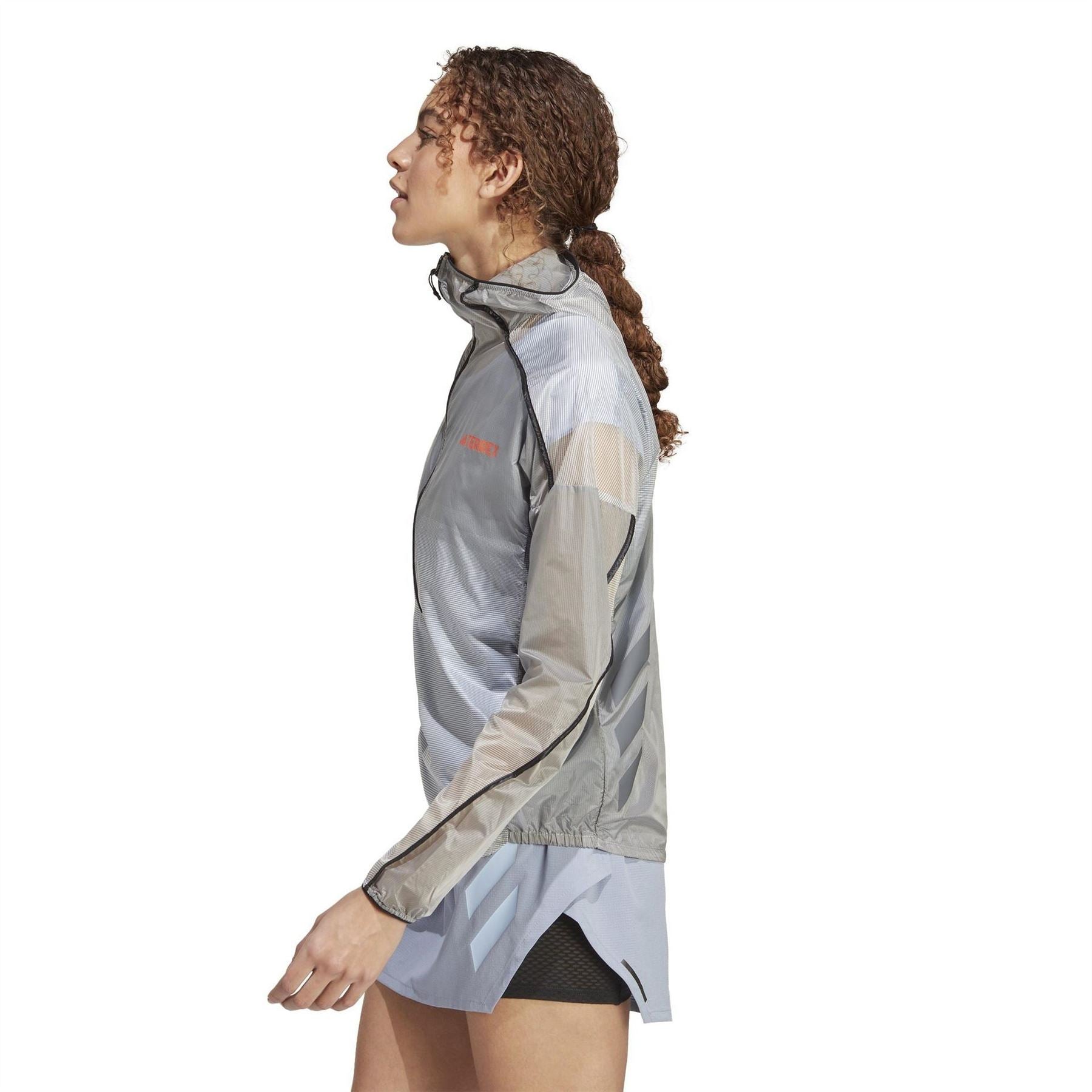 adidas Terrex Agravic Windweave Pro Trail Water Resistant Windproof Long Sleeve Performance Running Jacket