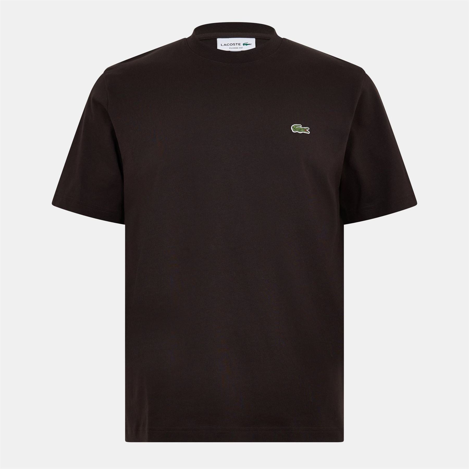 Lacoste Crocodile Logo Print Crew Neck Short Sleeve T-Shirt