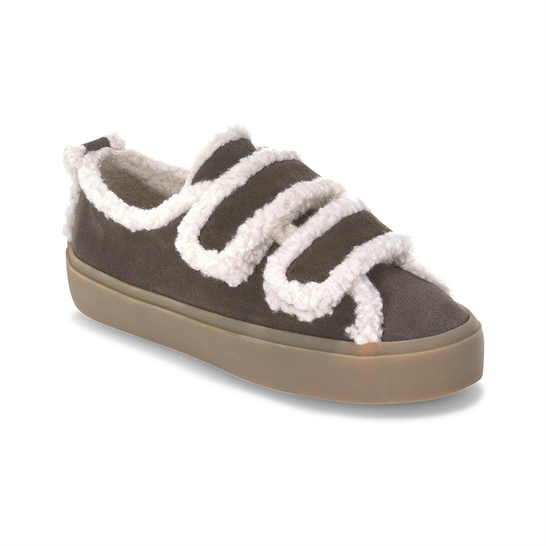 Inuikii Shearling Velcro Low Top Sneakers