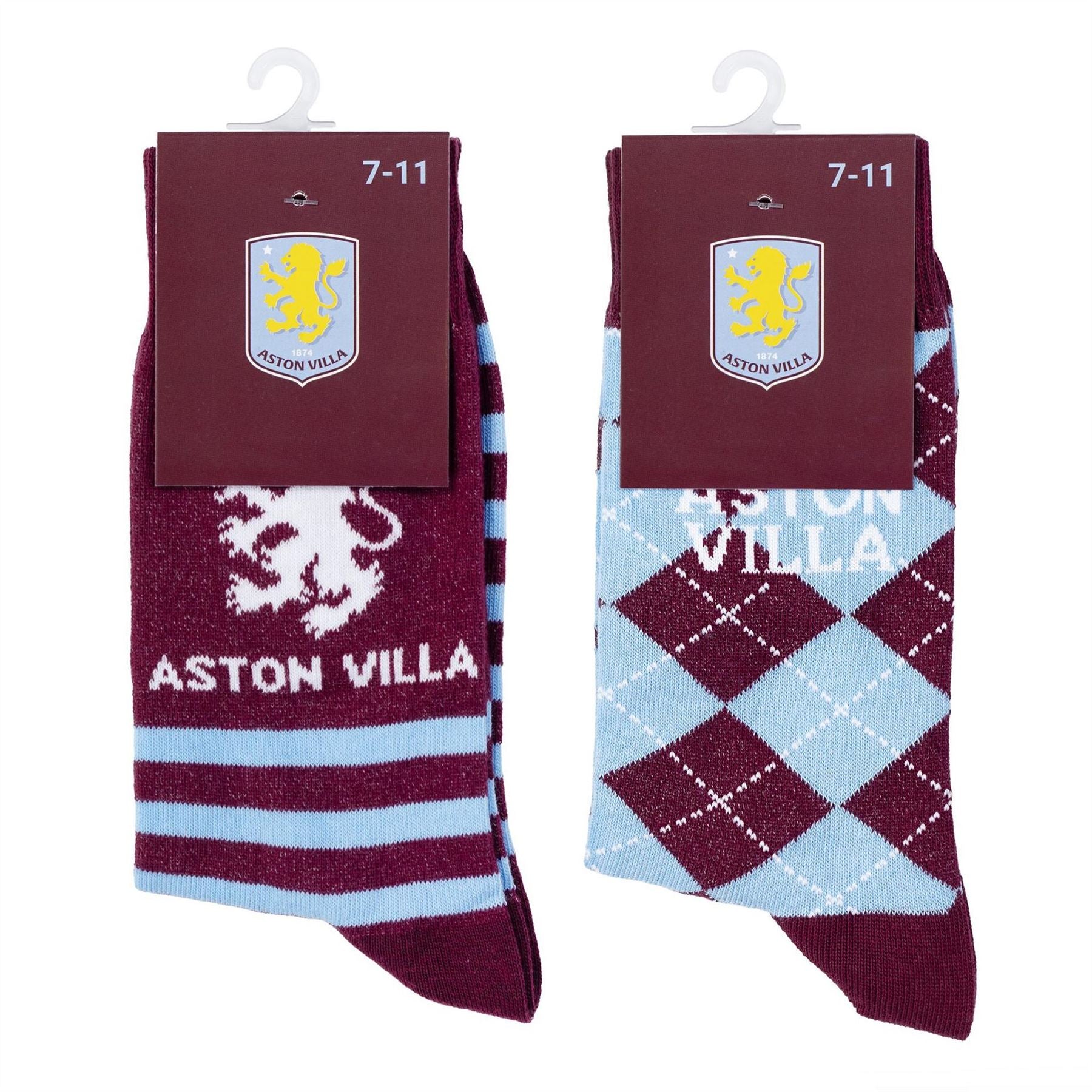 Team Football Officially Licensed Socks 2 Pack Size 7 11 Unisex