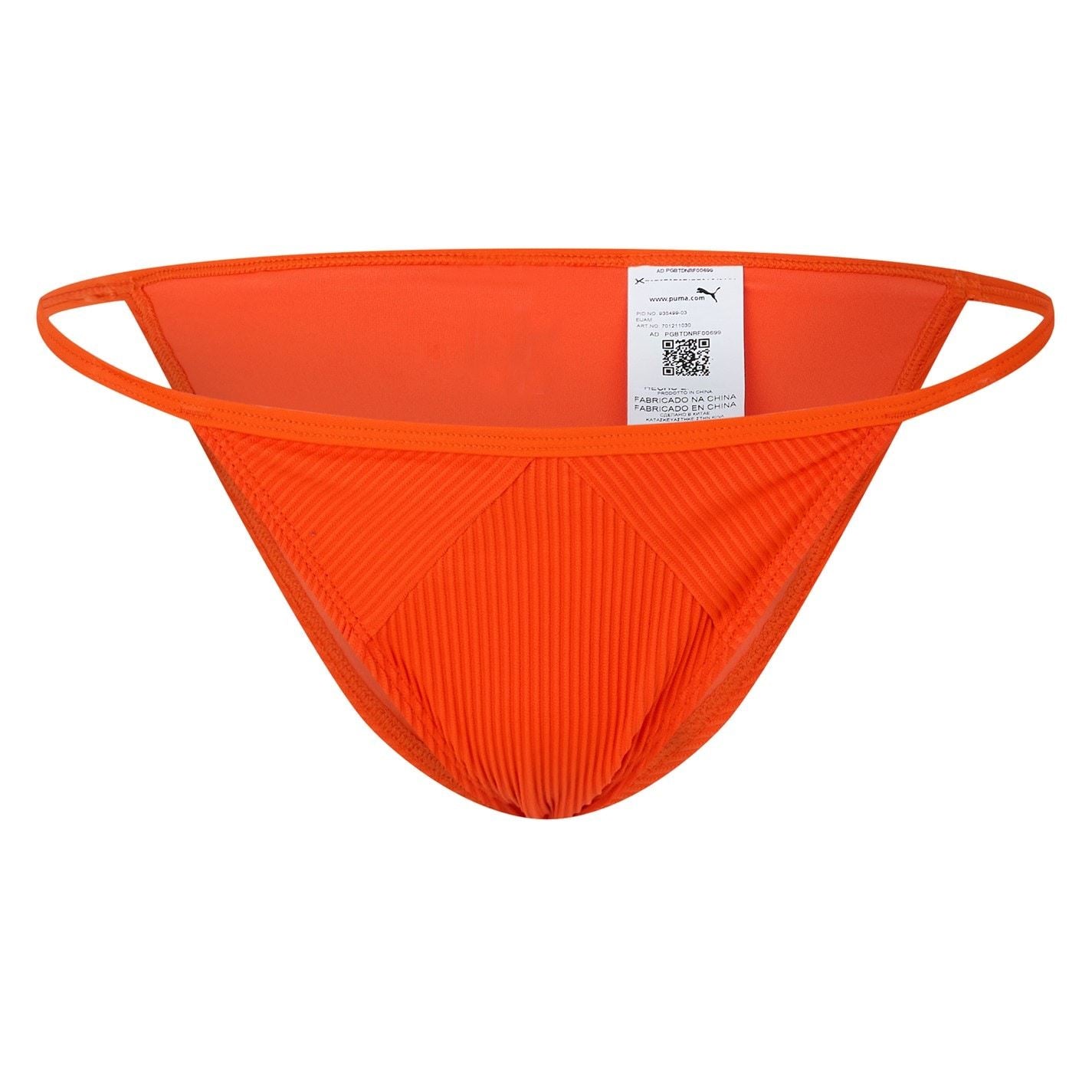 Puma Ribbed Tanga Bikini Bottoms