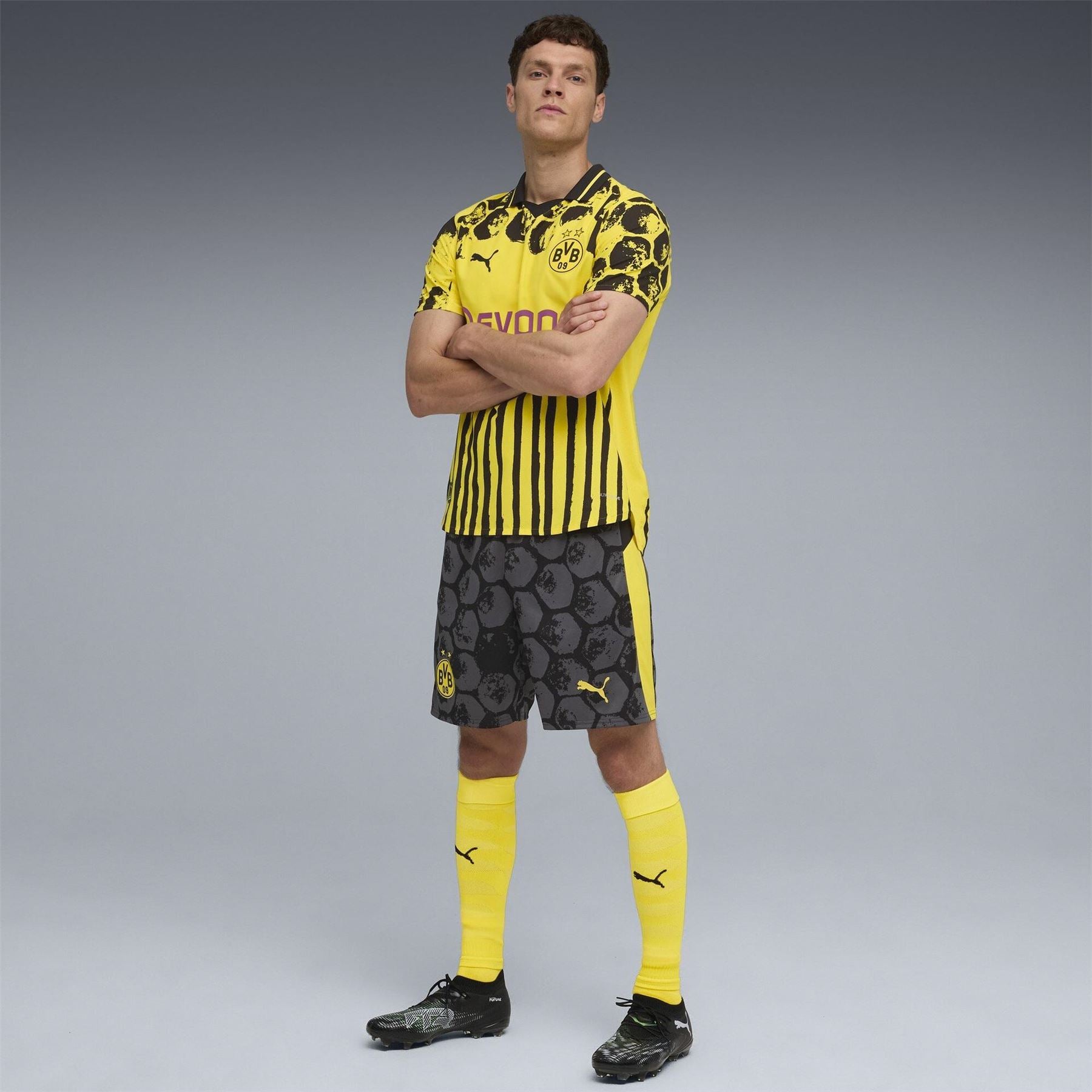 Puma  X Kidssuper Borussia Dortmund Home Shorts 2025 2026 Adults