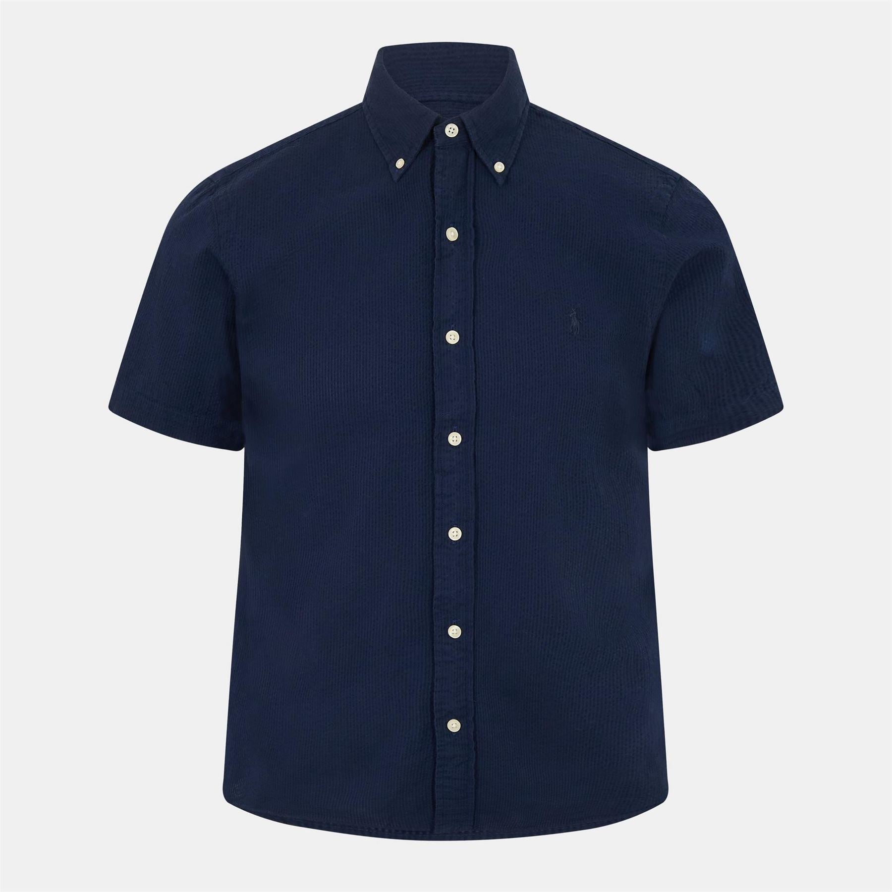 Polo Ralph Lauren Seersucker Regular Fit Button Down Collar Shirt