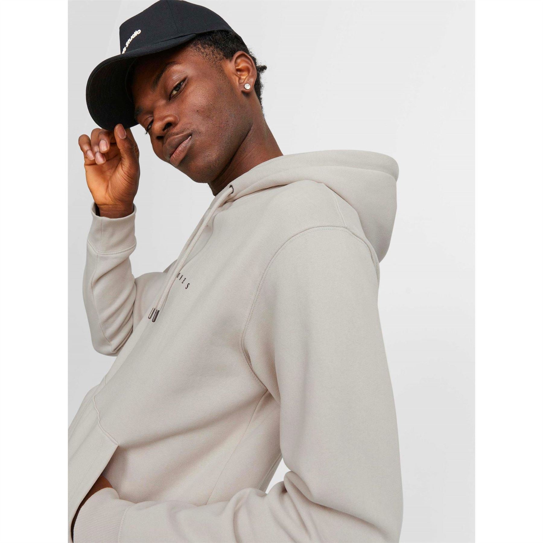 Jack and Jones Star Kangaroo Pocket Hooded Long Sleeve Sweatshirt
