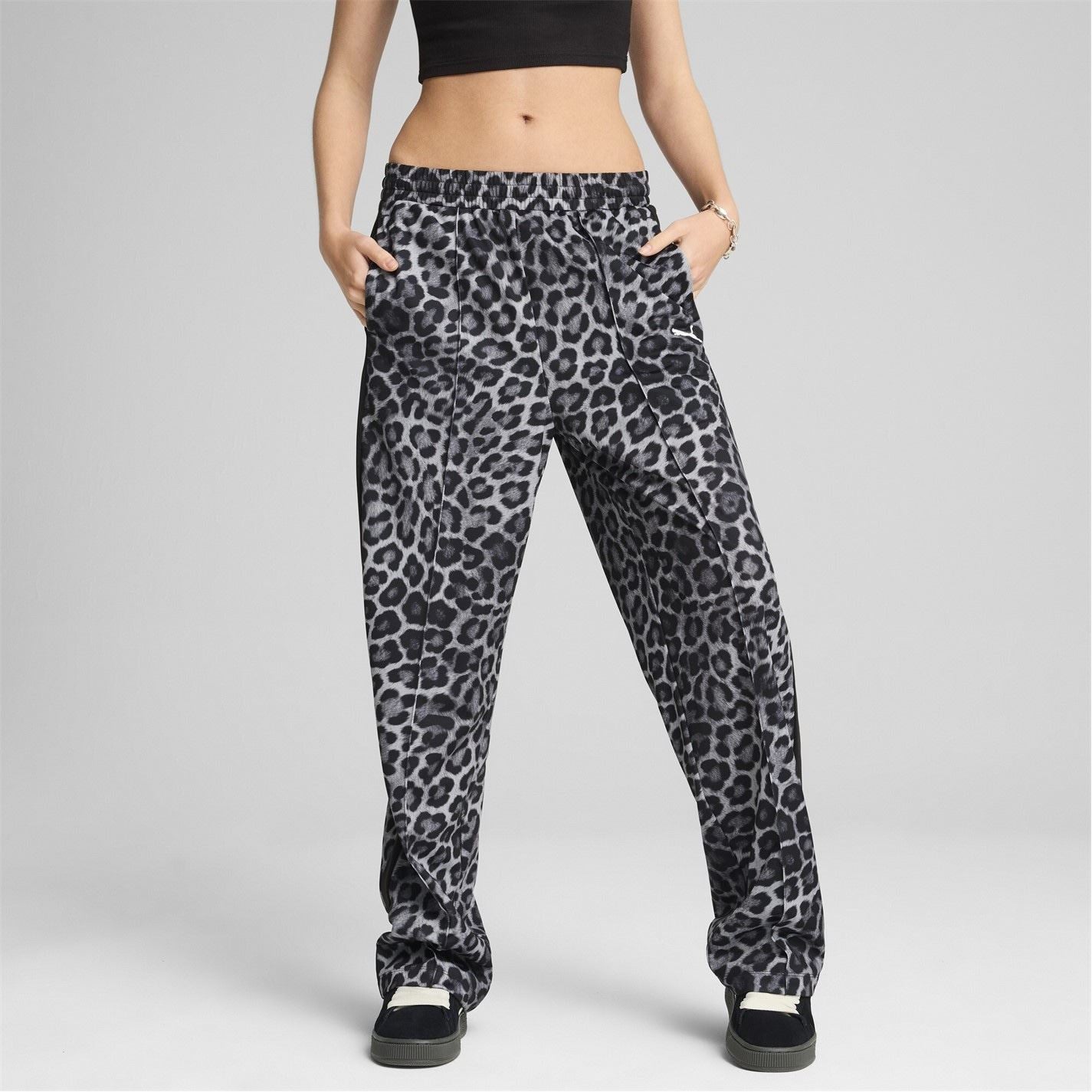 Puma Womens T7 Leo Luxe Aop Straight Pants Op Jogger