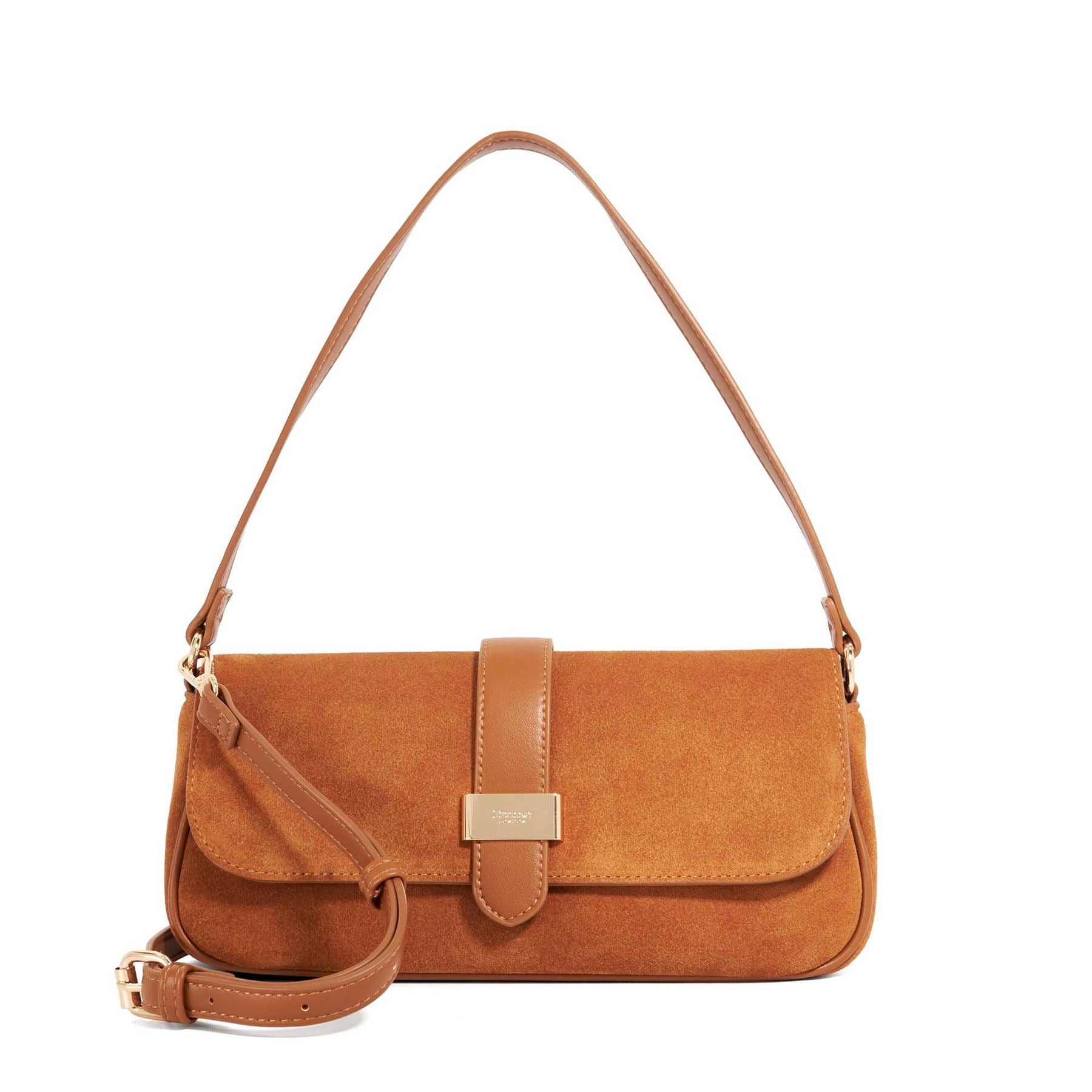 Dune London Lo Delsees Rectangle Shape Baguette Gold-Tone Hardware