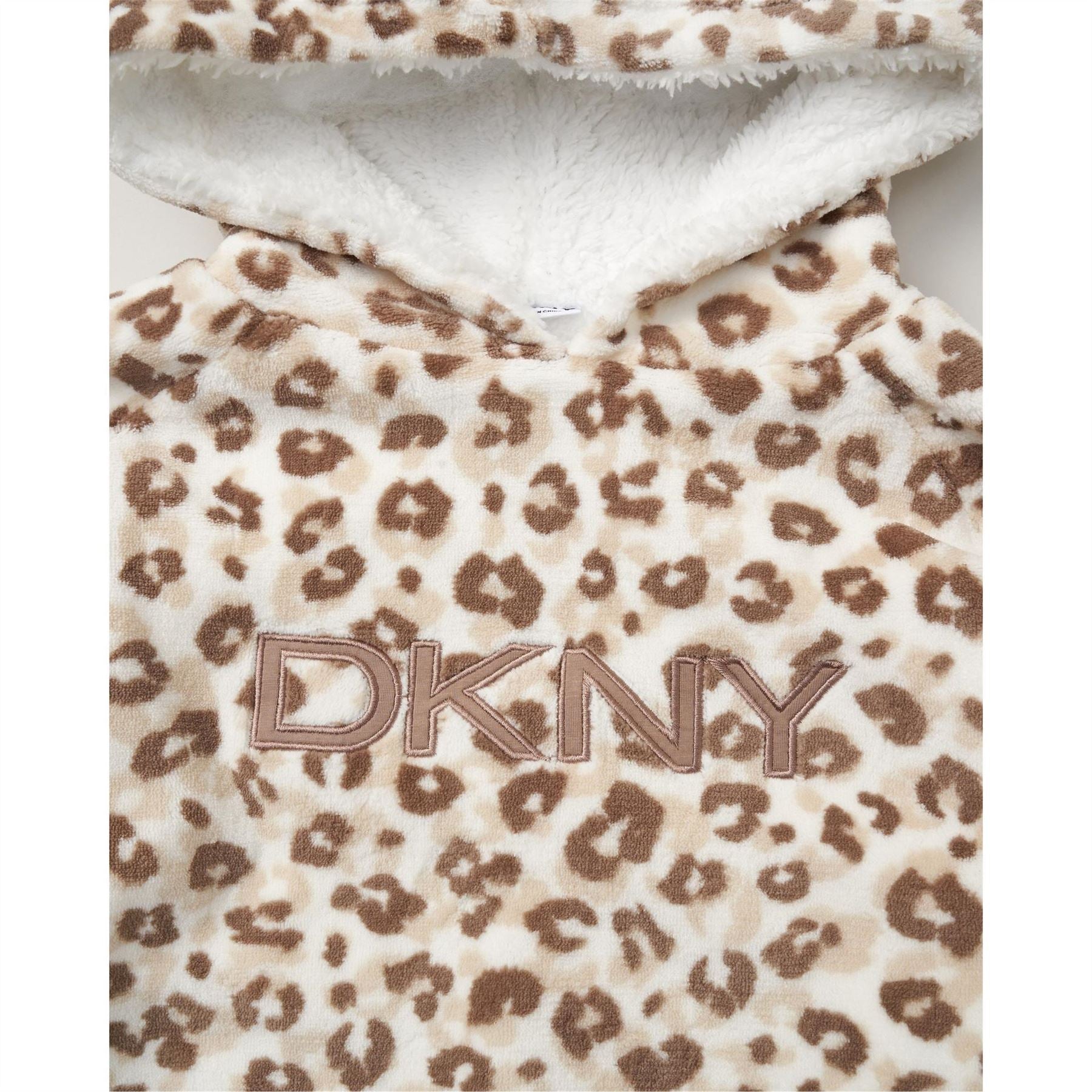 DKNY Over The Head Fluffy Dressing Gown