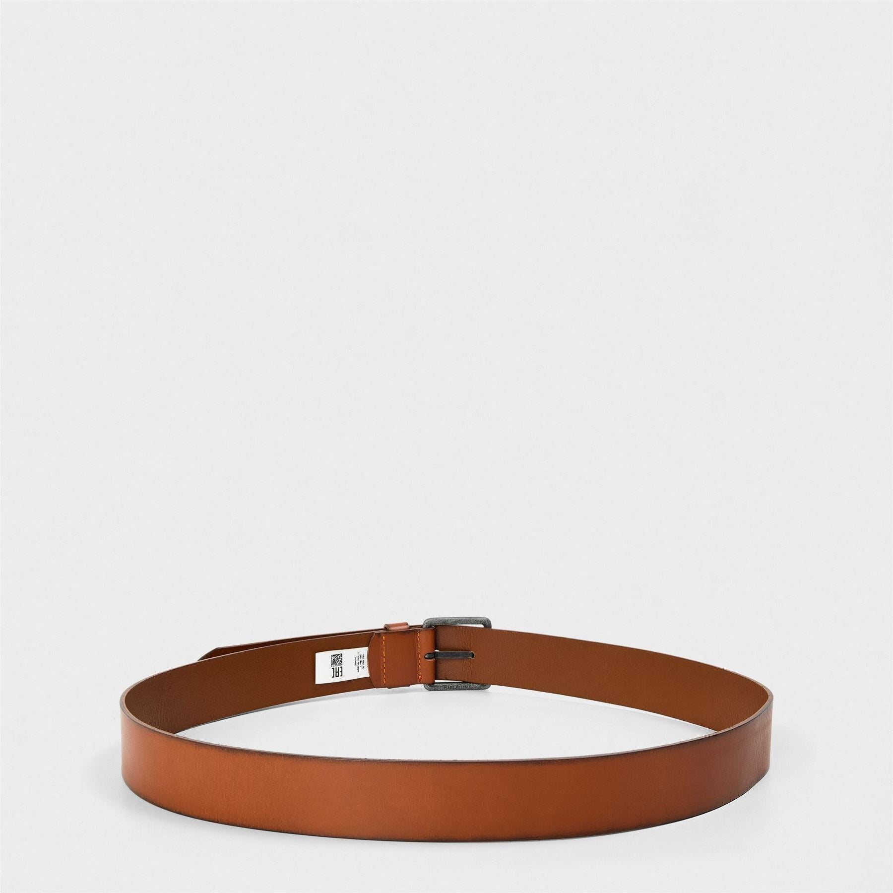Boss Leather Belt with Metal Buckle